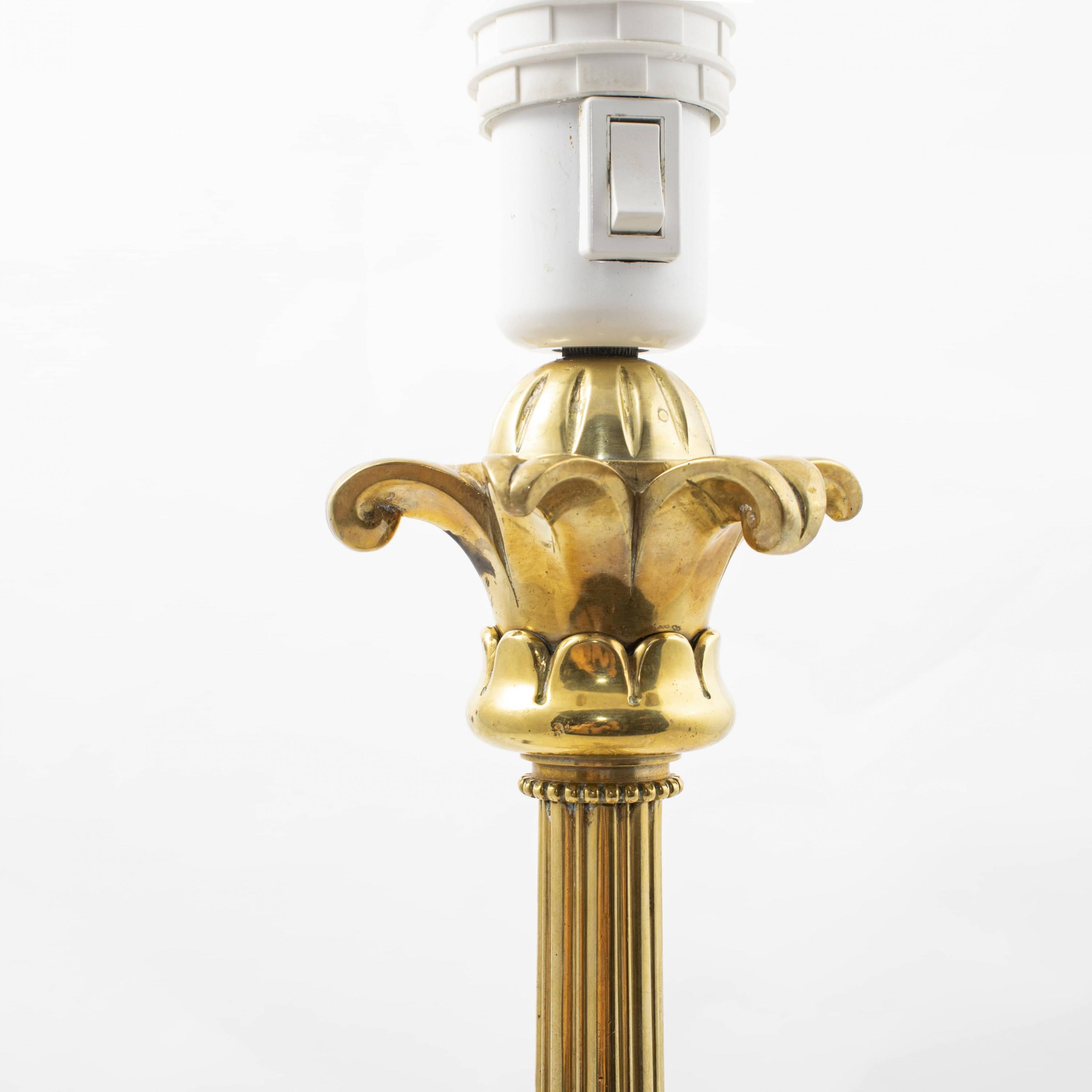 Art Nouveau MG Bindesbøll -Vilhelm Bissen Bronze Table Lamp For Sale