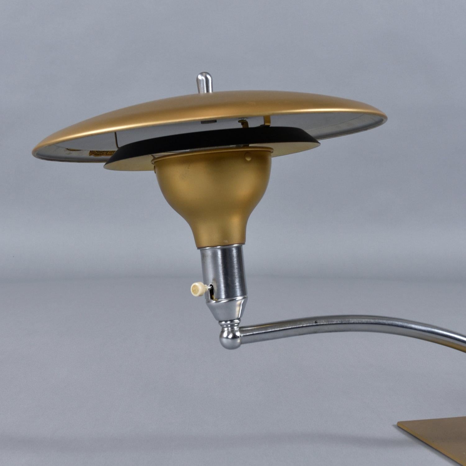 M&M. Wheeler Sight Light Saucer Atomic Age Articulating Table Lamp (lampe de table articulée) en vente 3