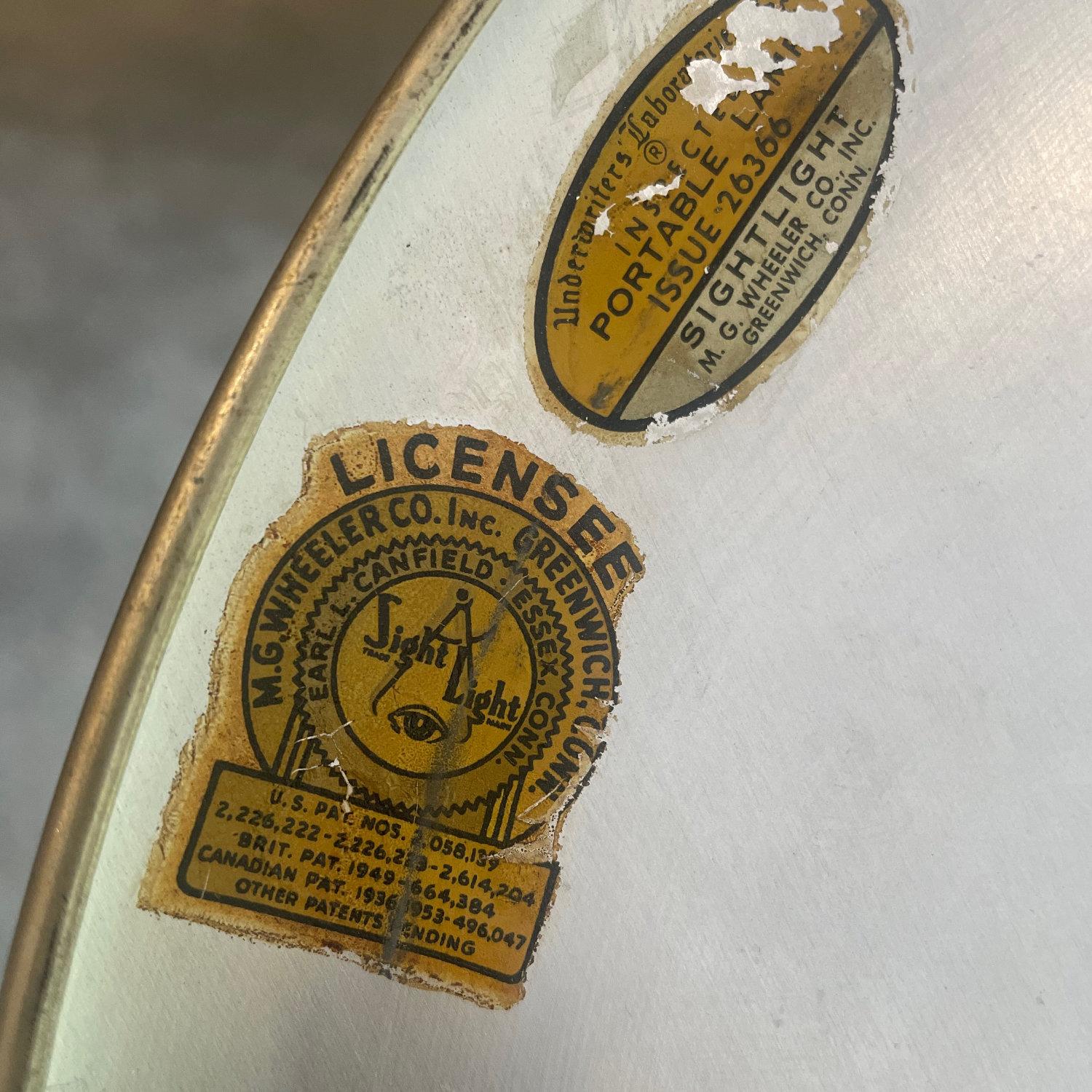 M&M. Wheeler Sight Light Saucer Atomic Age Articulating Table Lamp (lampe de table articulée) en vente 4