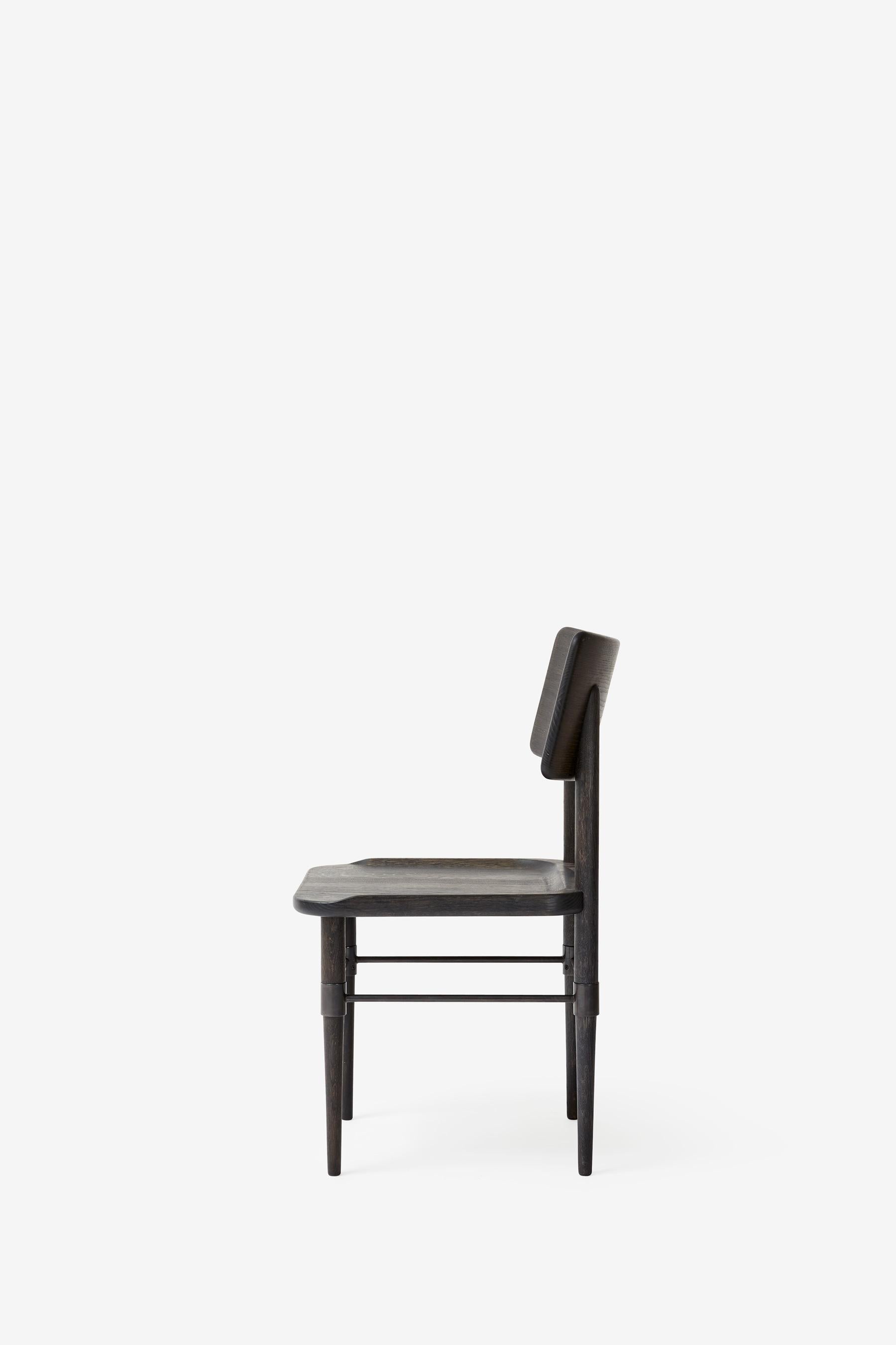Scandinavian Modern MG101 Dining chair in dark oak by Malte Gormsen Design by Space Copenhagen For Sale