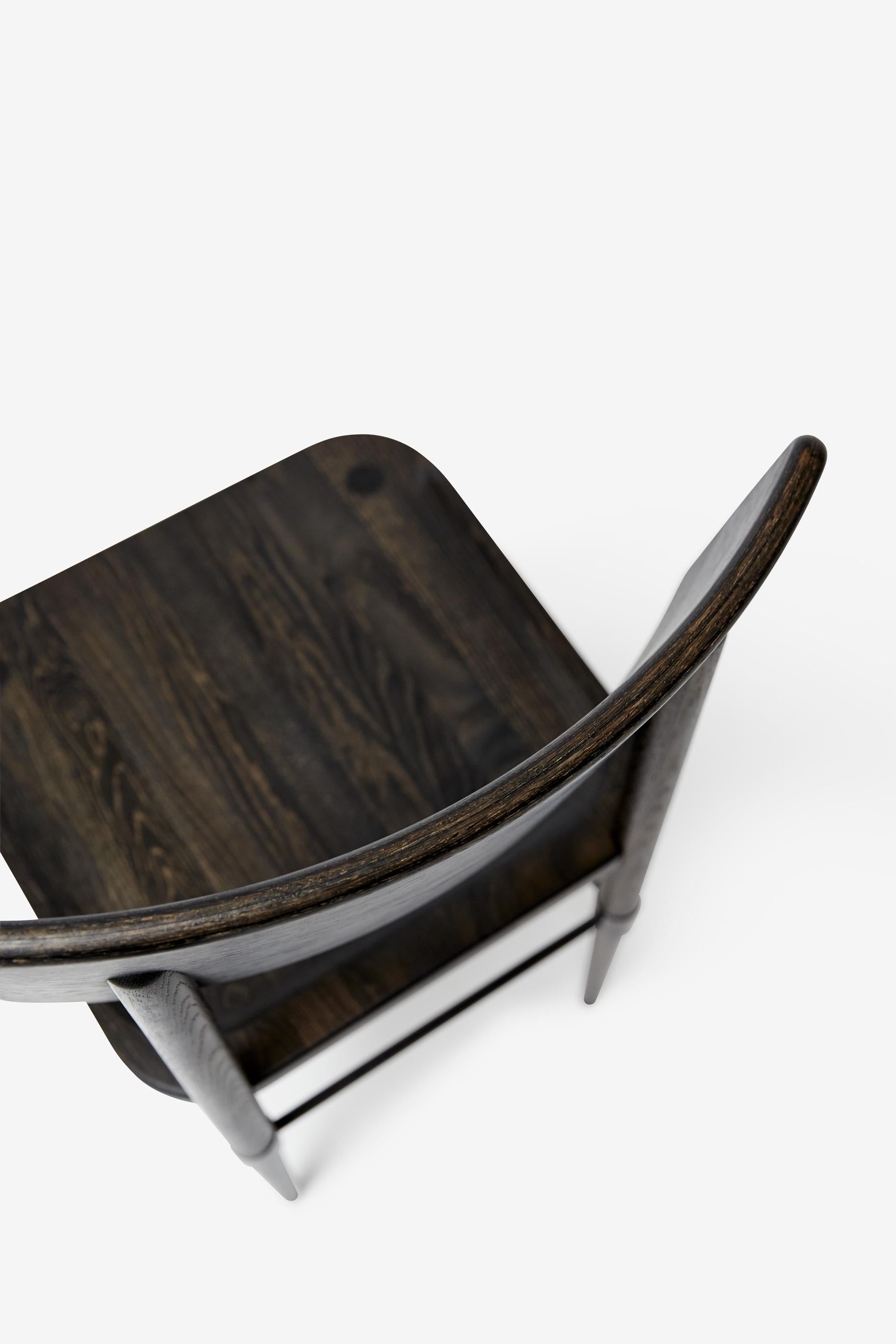 MG101 Dining chair in dark oak by Malte Gormsen Design by Space Copenhagen For Sale 1
