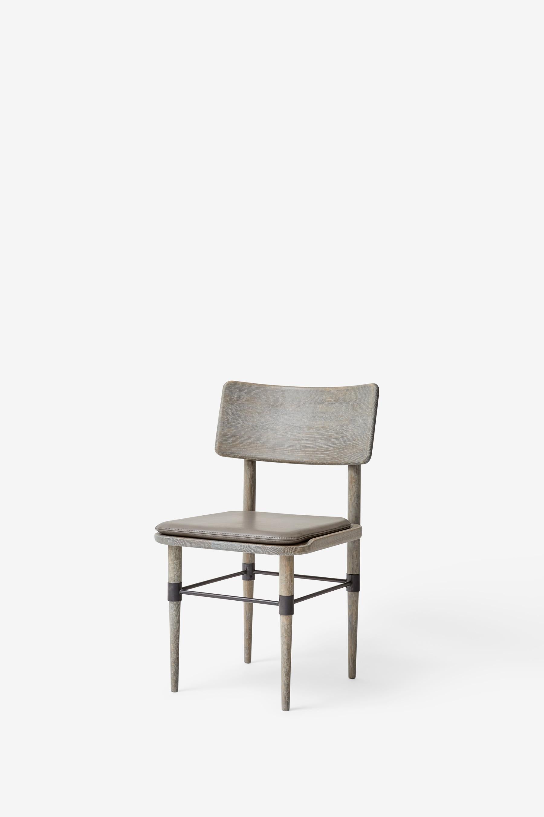 Contemporary MG101 Dining chair in grey oak by Malte Gormsen Design by Space Copenhagen For Sale