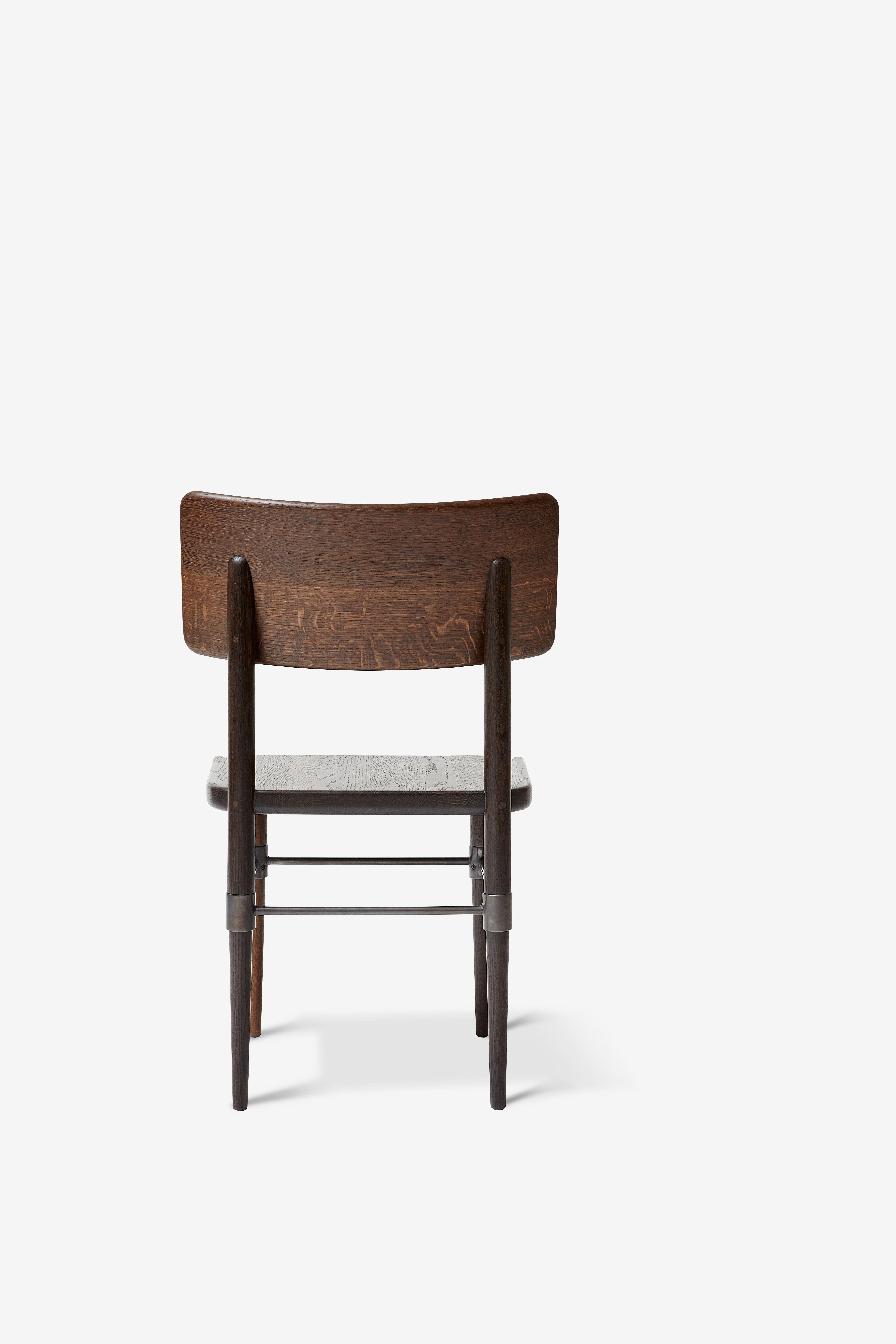 Scandinavian Modern MG101 Dining chair in smoked oak by Malte Gormsen Design by Space Copenhagen For Sale