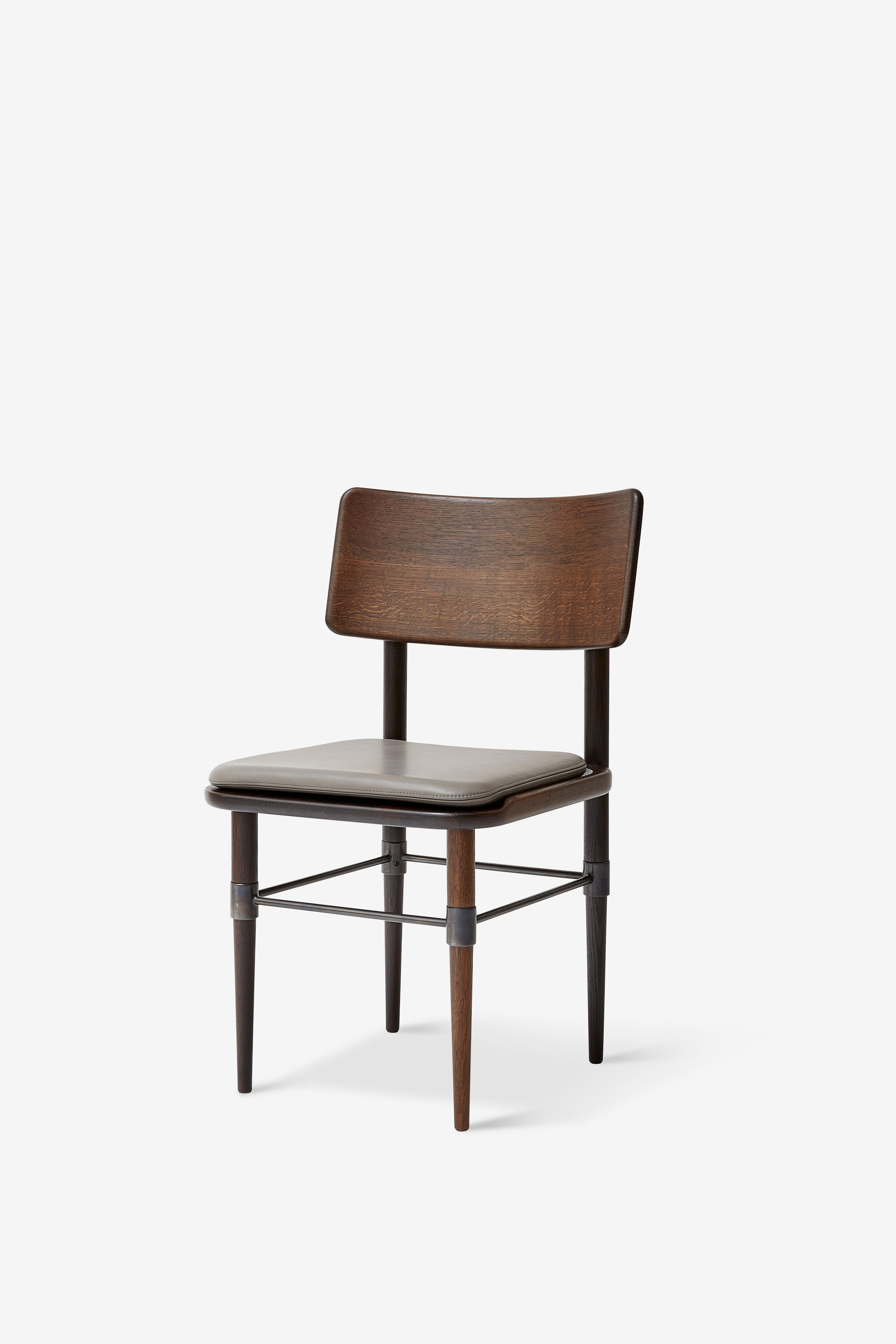 Hand-Crafted MG101 Dining chair in smoked oak by Malte Gormsen Design by Space Copenhagen For Sale