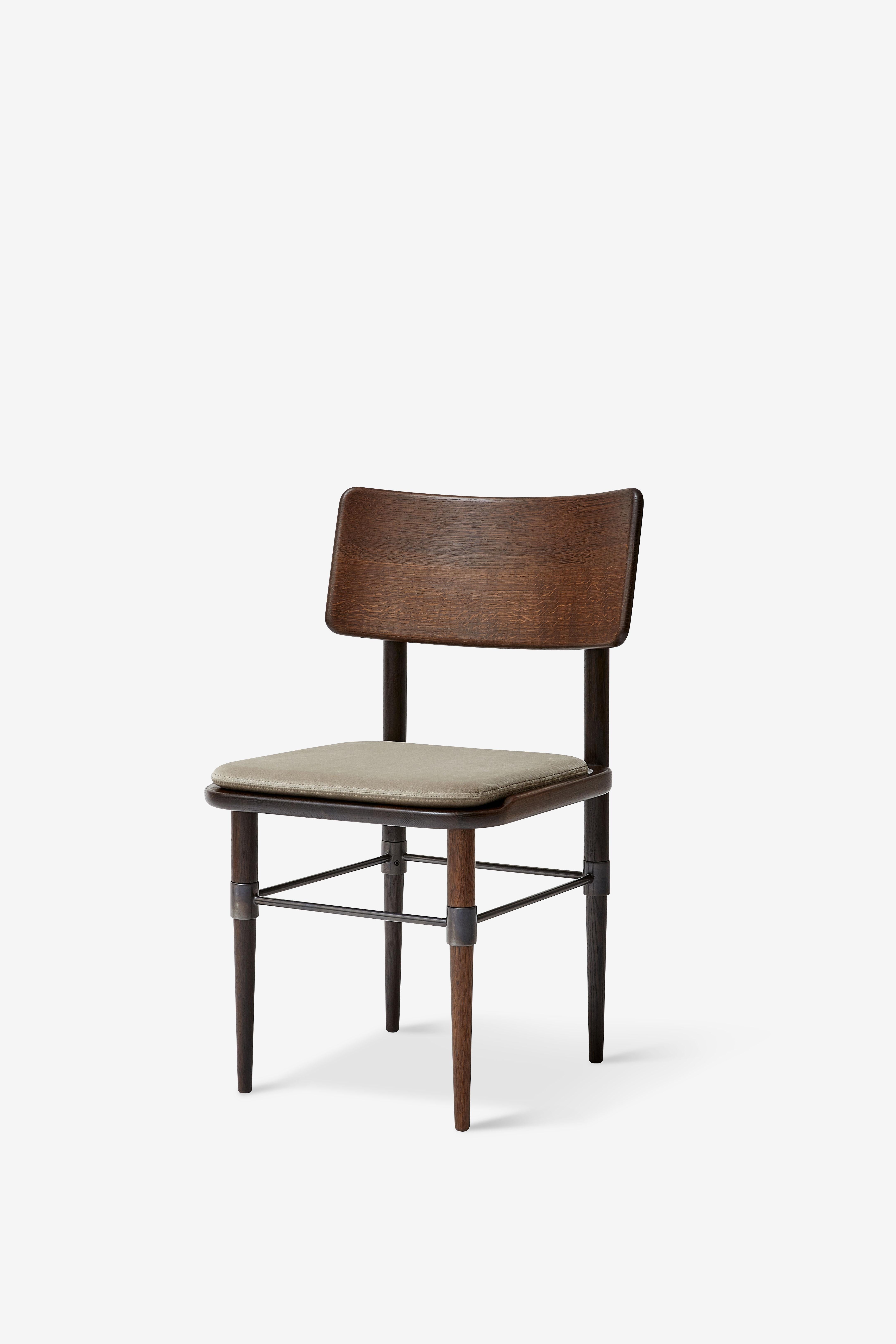 Contemporary MG101 Dining chair in smoked oak by Malte Gormsen Design by Space Copenhagen For Sale