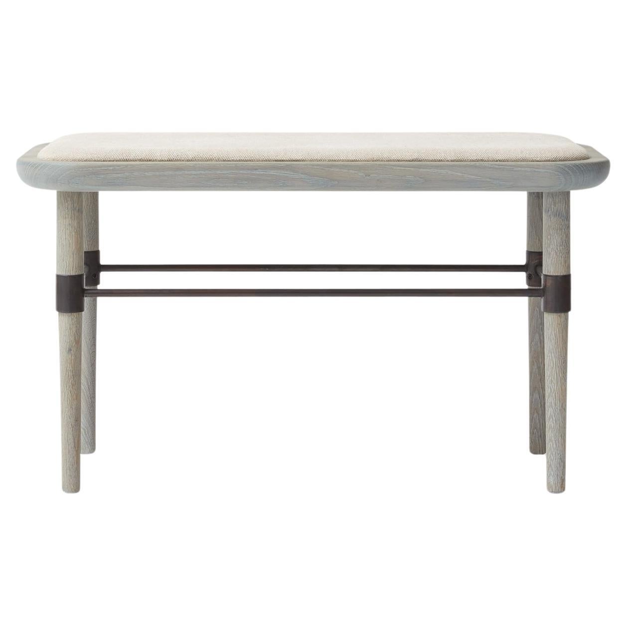MG103 Bench, Linen, by Malte Gormsen