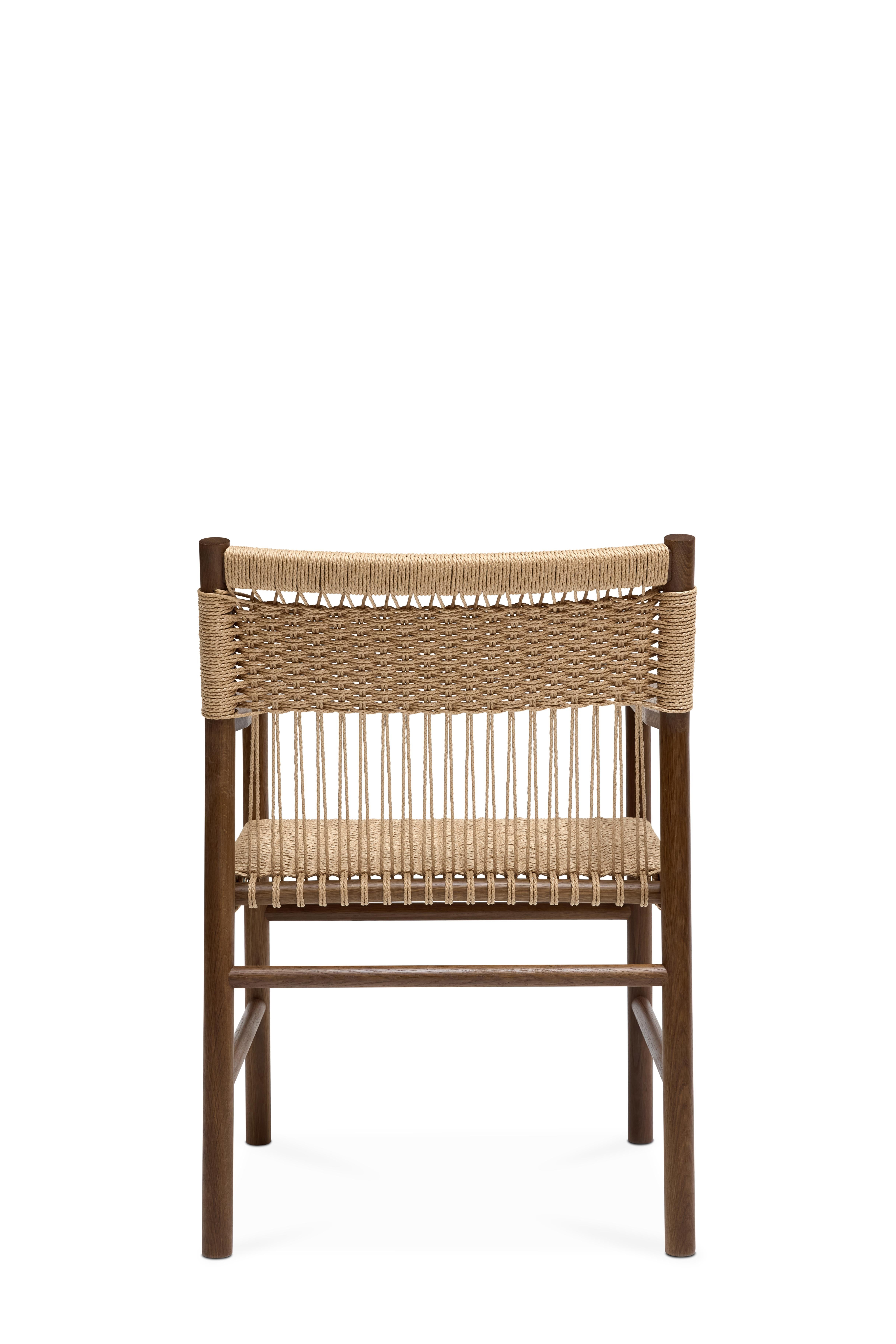 MG106 Dining Chair With Armrest by Malte Gormsen In New Condition For Sale In Geneve, CH