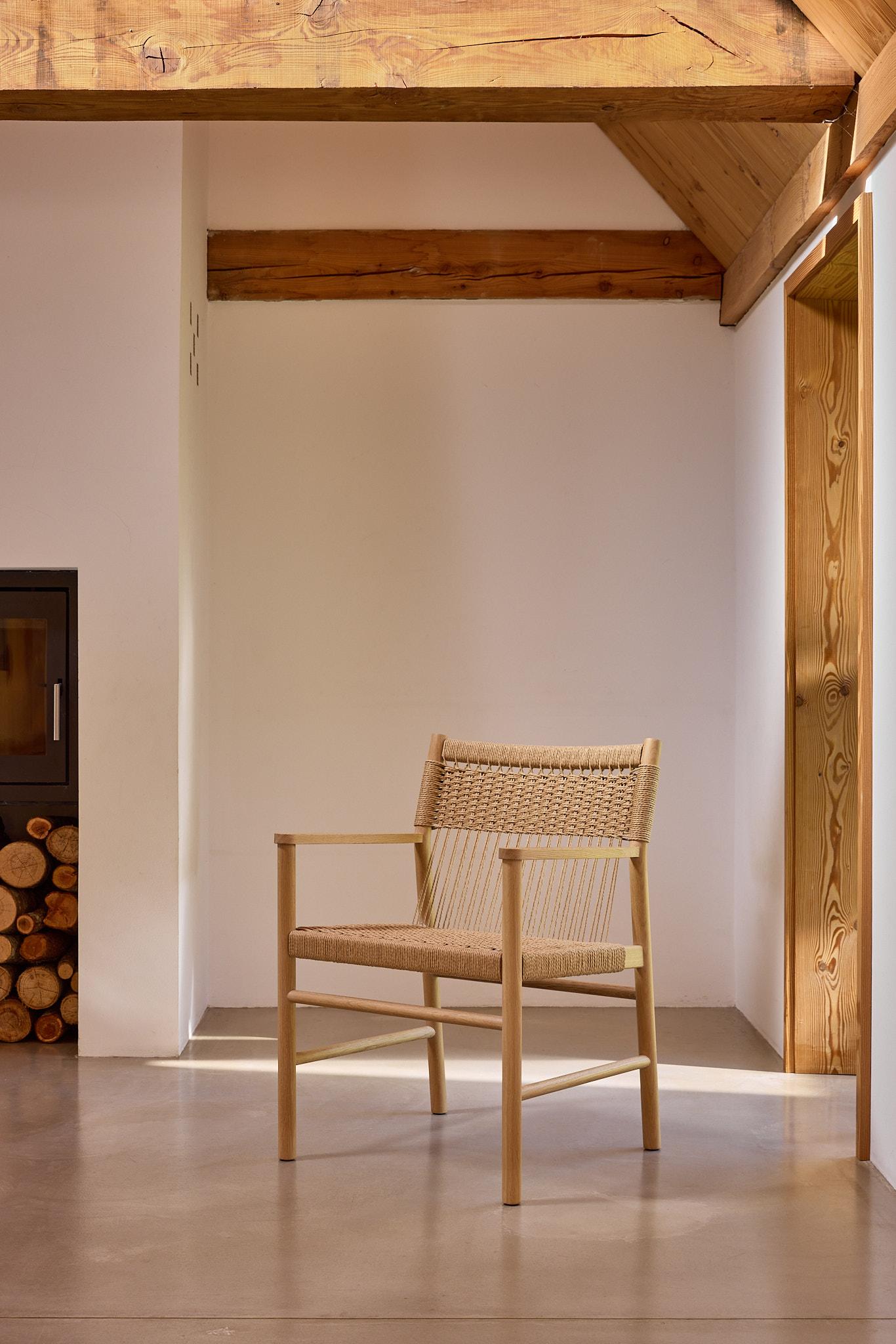 Papercord MG106 Dining Chair With Armrest by Malte Gormsen For Sale