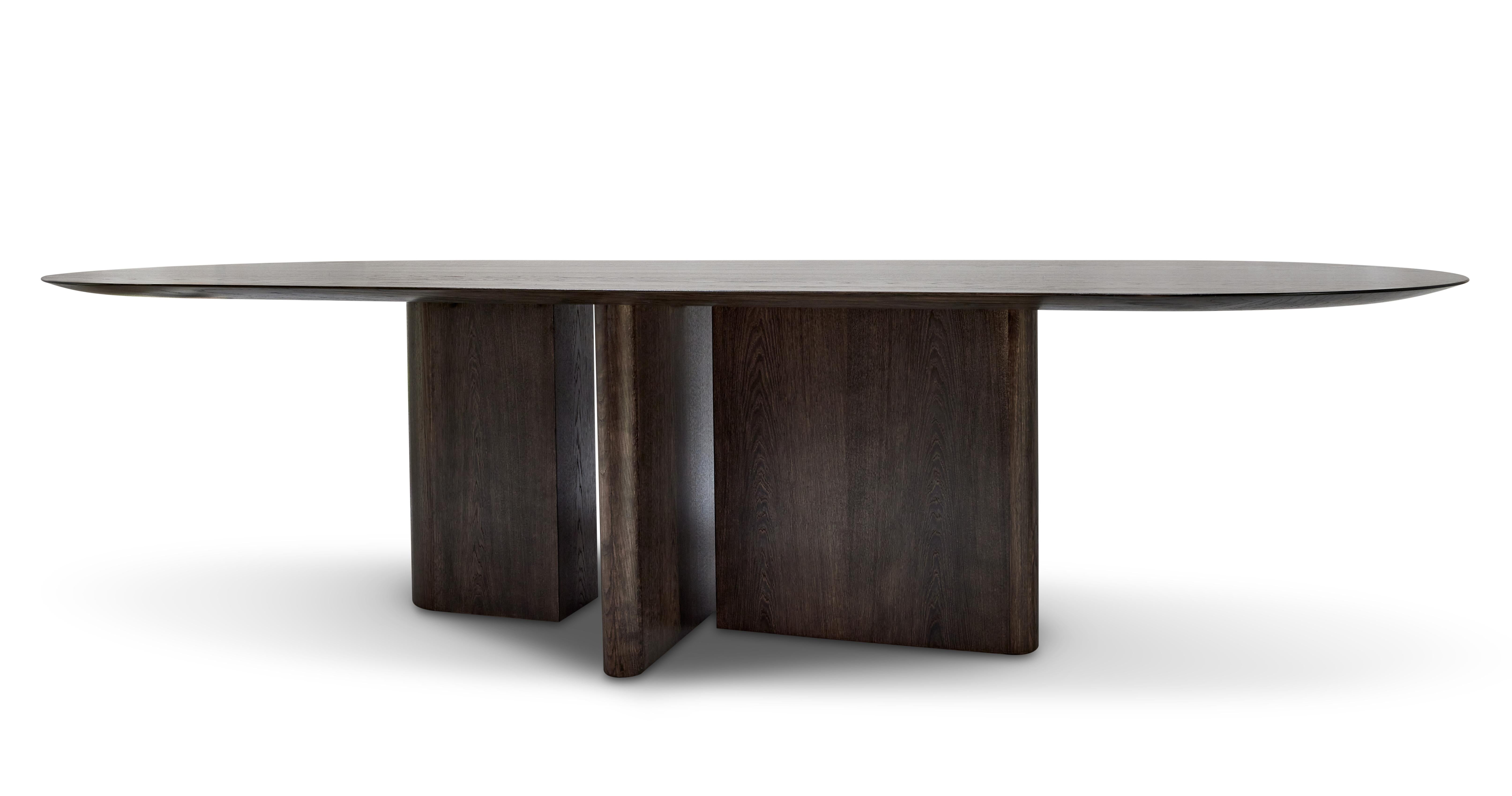 Scandinavian Modern MG210 Dining Table in Dark Nature oak by Malte Gormsen design by Norm Architects For Sale