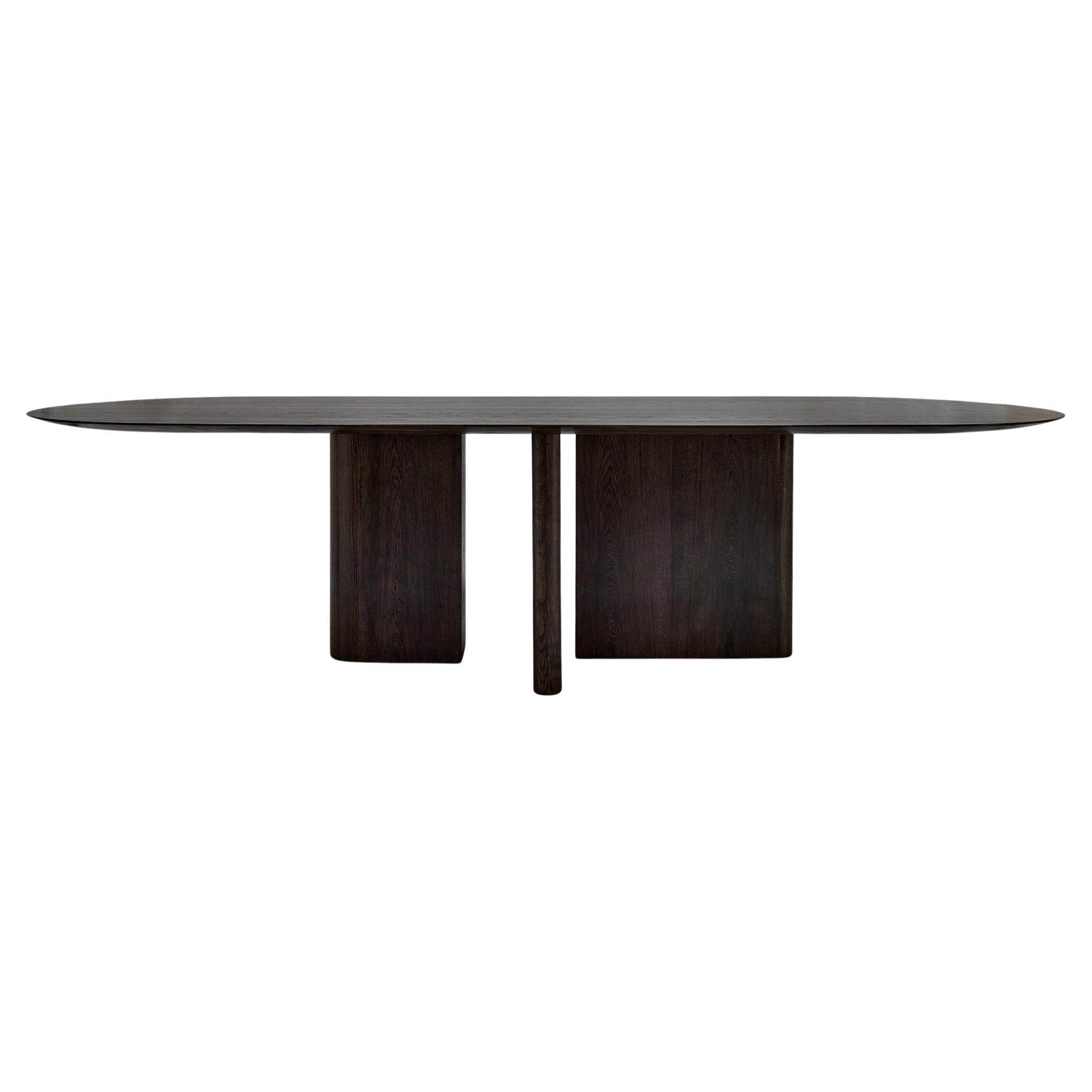 MG210 Dining Table in Dark Nature oak by Malte Gormsen design by Norm Architects For Sale