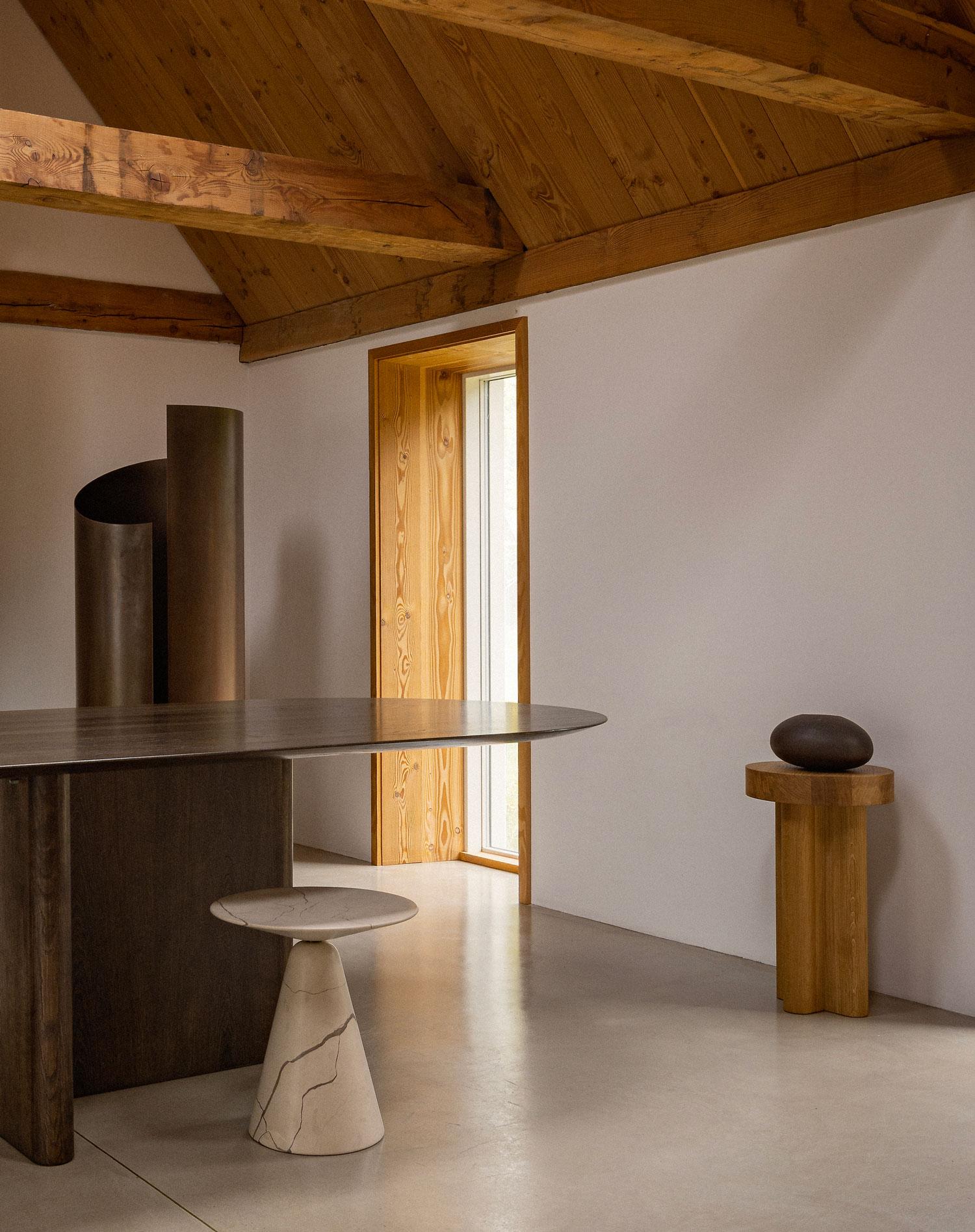 Postmoderne Table d'appoint MG406 en marbre de Malte Gormsen en vente