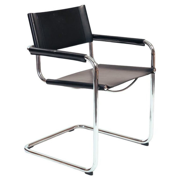 MG5 s34 Bauhaus Mart Stam, Marcel Breuer cantilever black leather