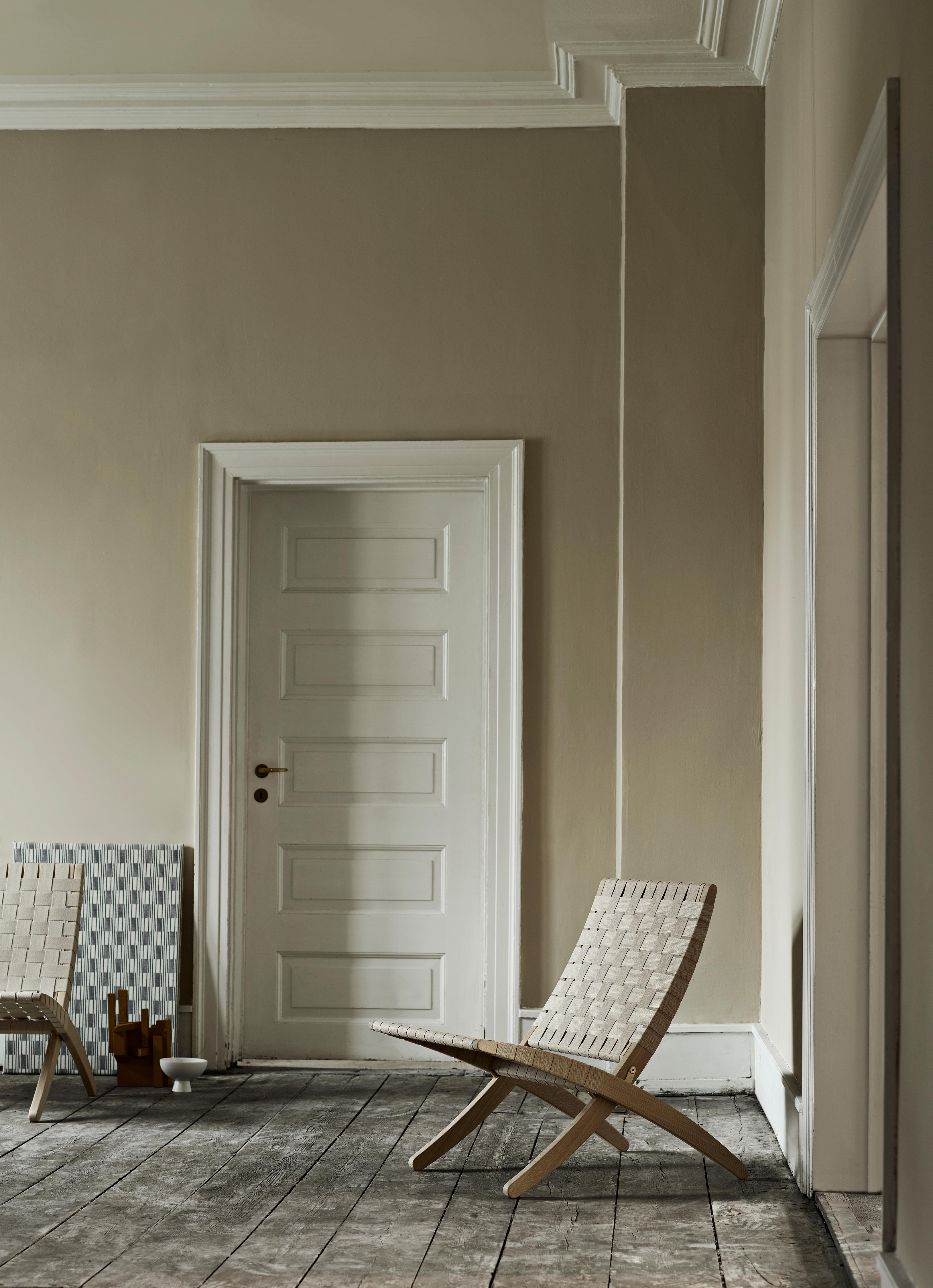 Modern MG501 Cuba Chair in Natural Cotton Webbing by Morten Gøttler