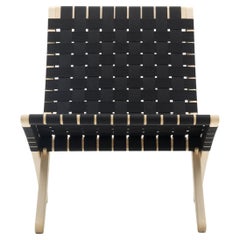 MG501 Cuba Chair in Oak Soap with Black Cotton Webbin by Morten Gøttler