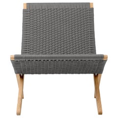 MG501 Outdoor Cuba Chair in Charcoal Flatrope *Quickship* (Livraison rapide)