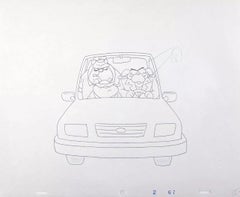 Original Pink Panther Supporting Characters, Production Cel/Drawing