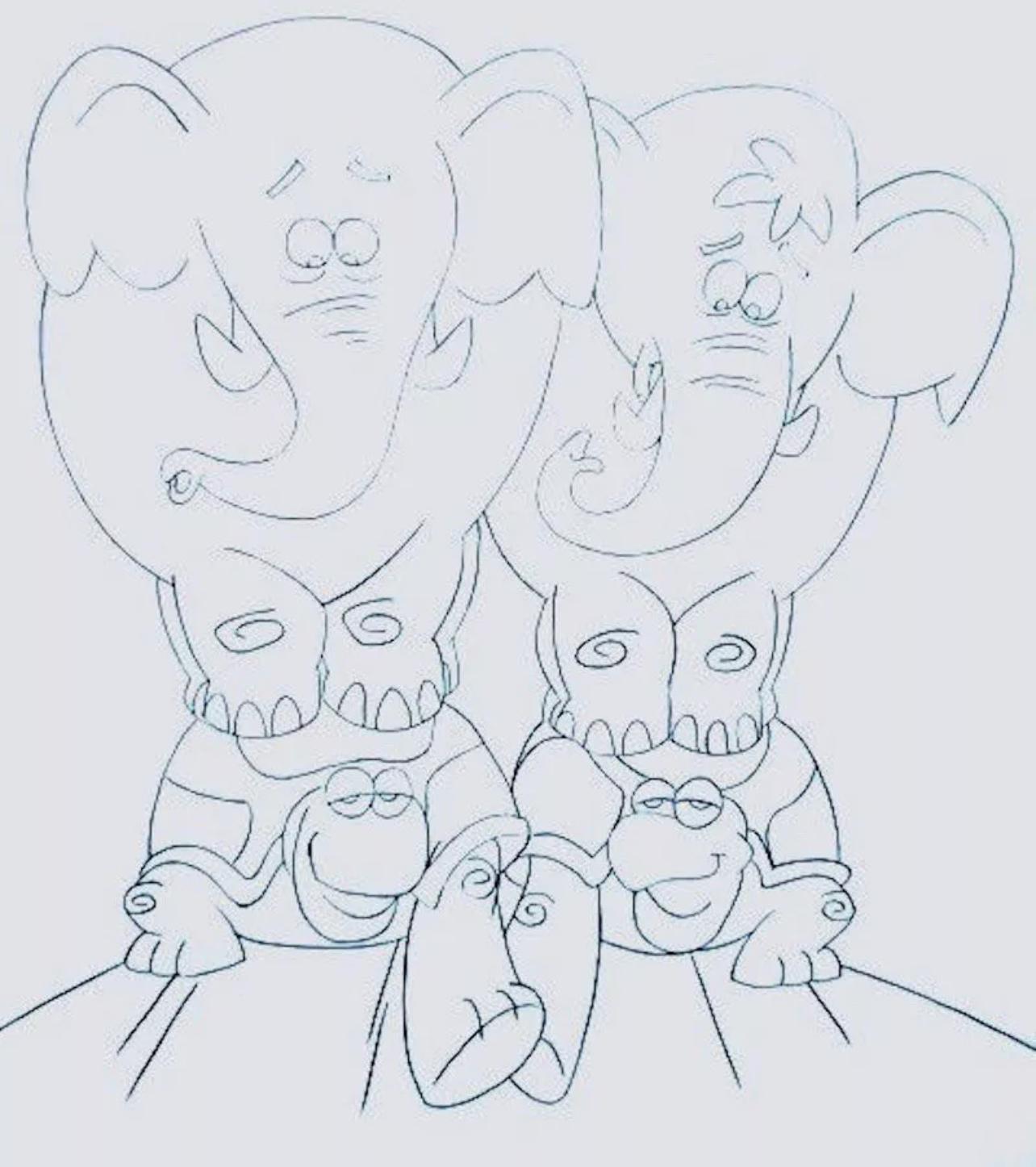 Personaggi di supporto originali della Pantera Rosa, disegno/immagine di produzione - Print di MGM Studios