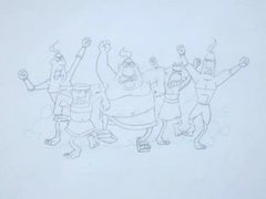Personaggi di supporto originali della Pantera Rosa, disegno/immagine di produzione