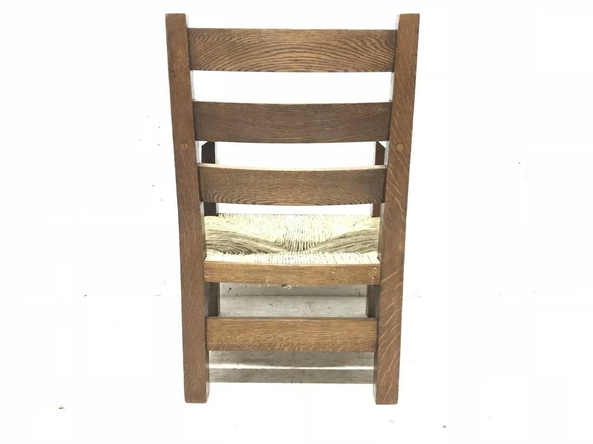 Poltrona MH Baillie Scott Arts & Crafts in Oak realizzata da J P White's Pyghtle Works In condizioni buone in vendita a London, GB