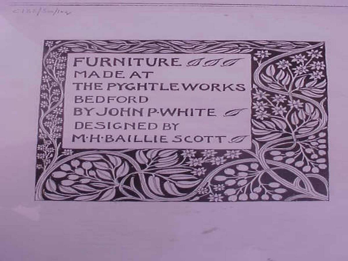 Chêne Fauteuil en chêne Arts & Crafts MH Baillie Scott fabriqué par J P White's Pyghtle Works en vente