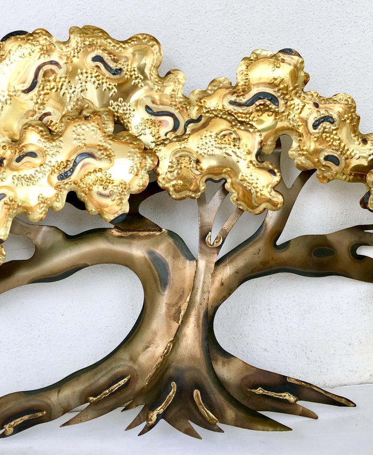 Mid-Century C. Jere Brutalist Style Brass and Copper 