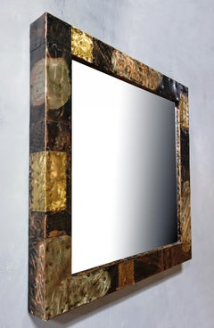 Midcentury Paul Evans Patchwork Mirror