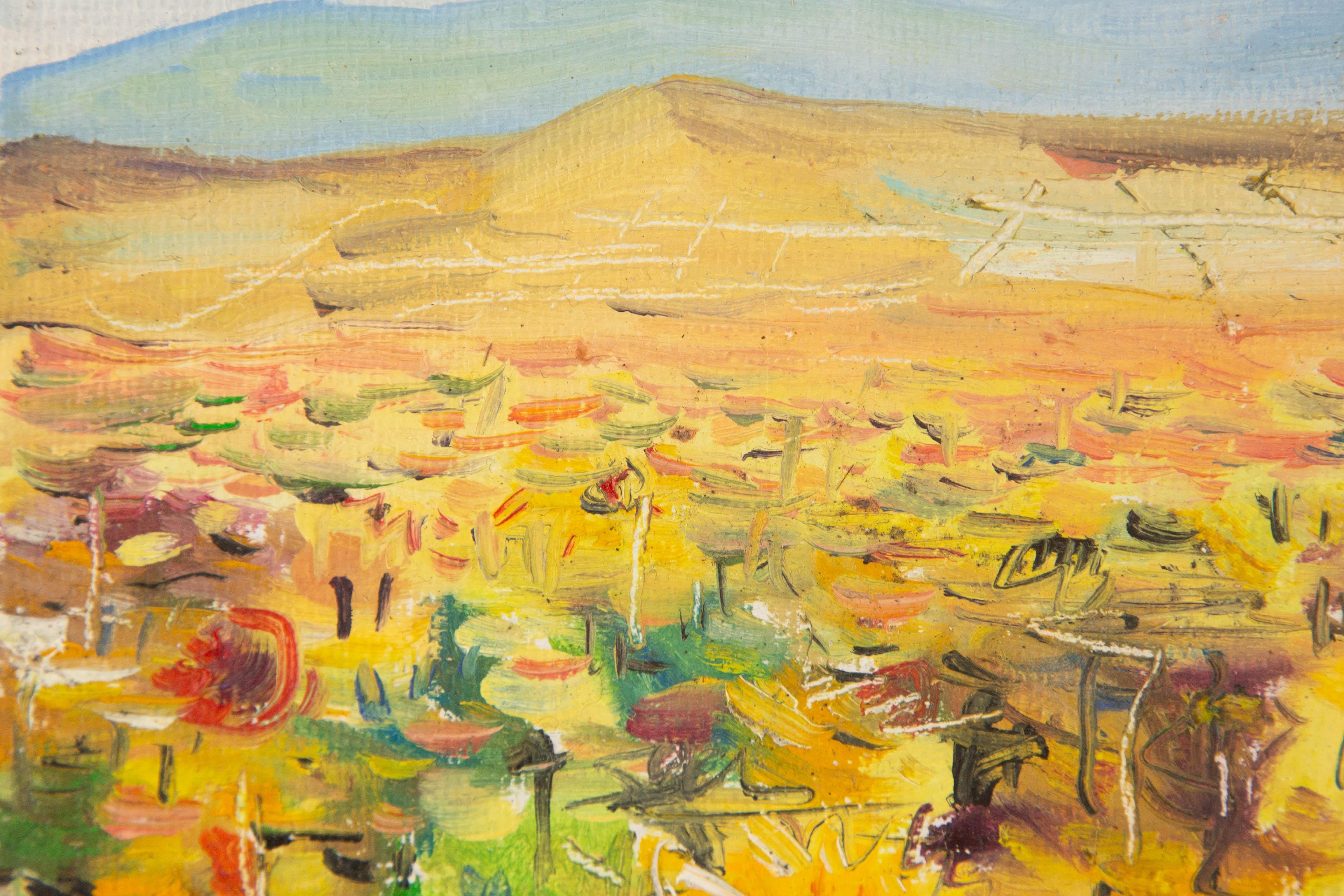 Mi Liu Landschaft Original Öl auf Leinwand 