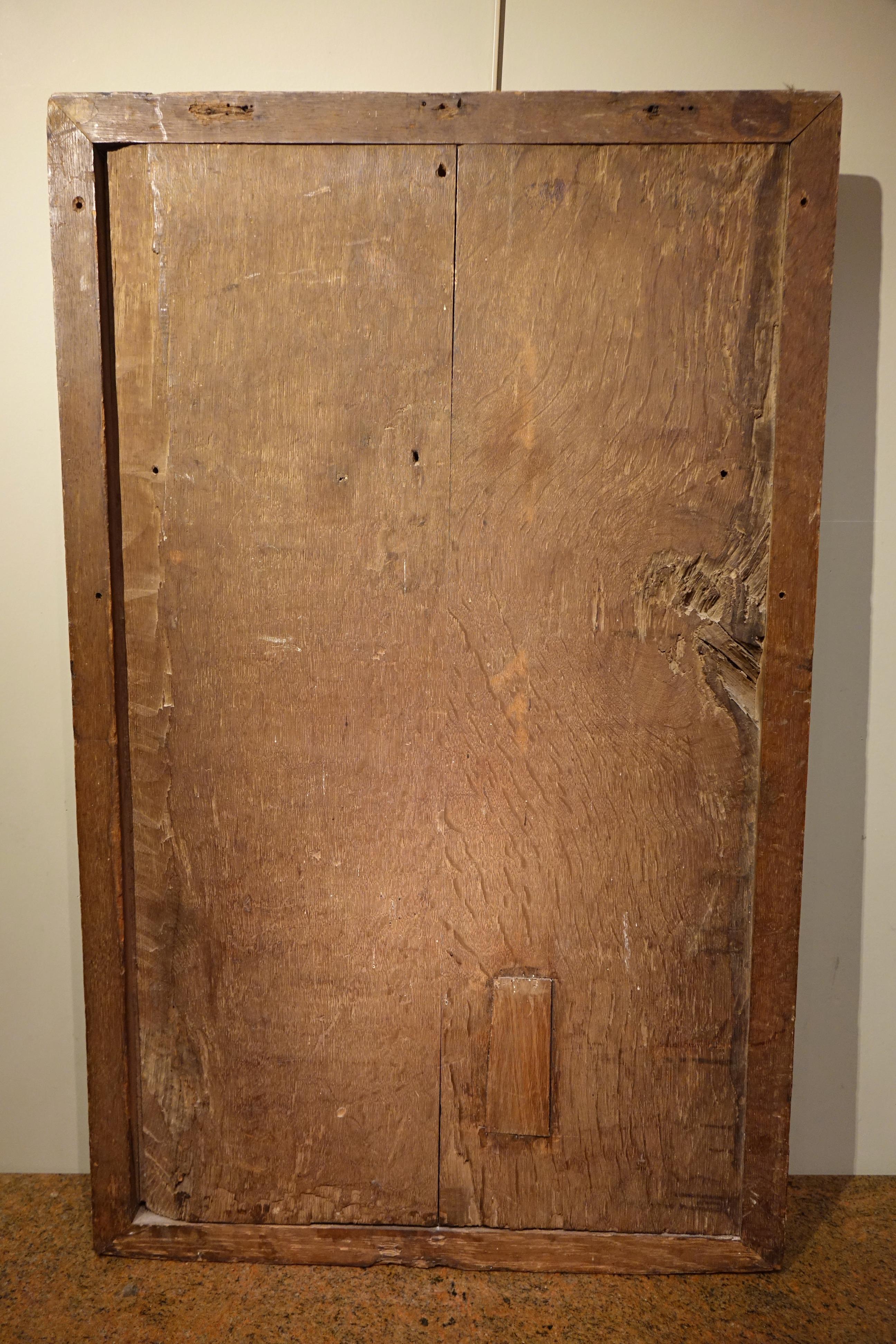 Mi-relief en bois doré et polychromé, représentant saint-Roch. Espagne , 16e S. in vendita 1