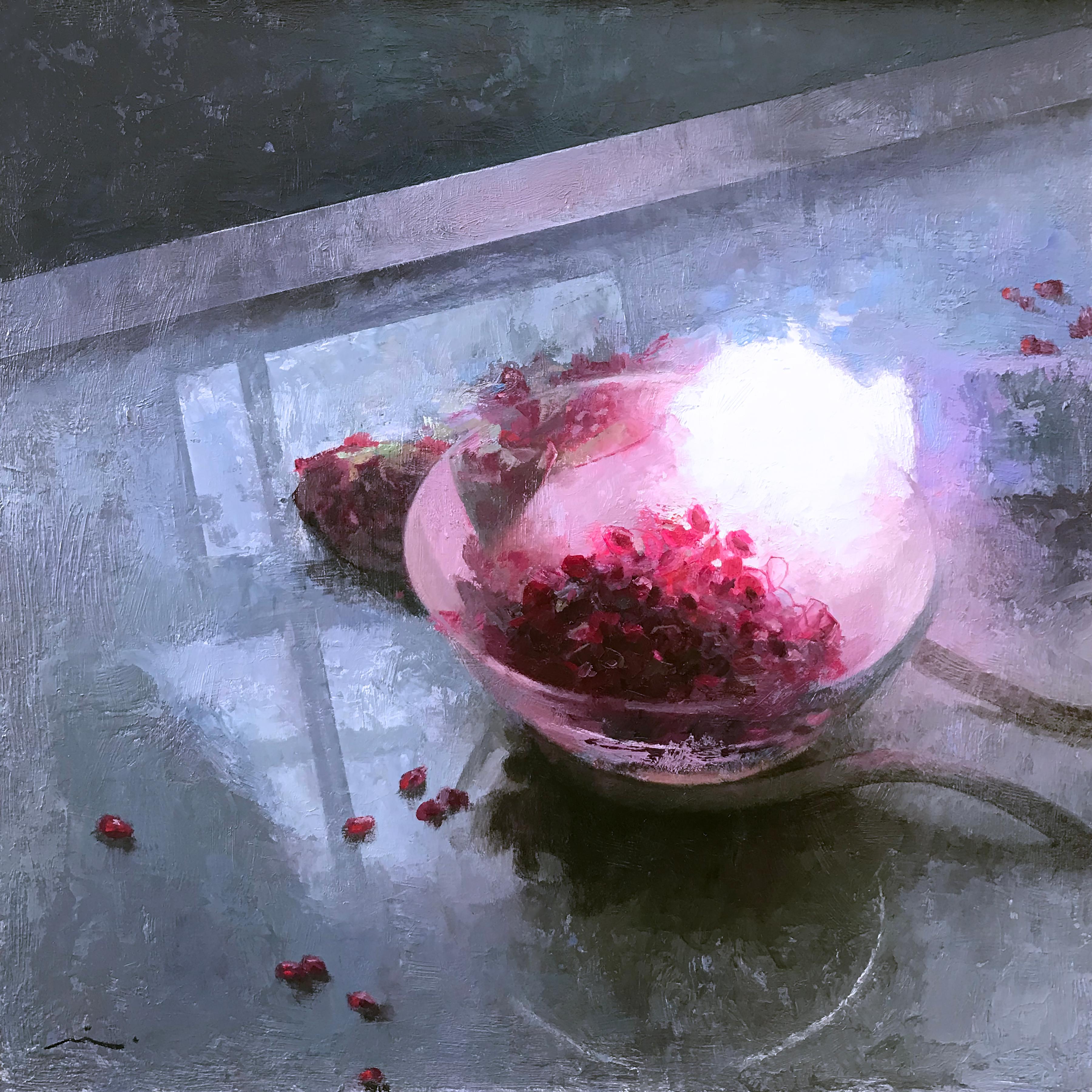 Mia Bergeron Interior Painting - "Afterglow" Oil Painting