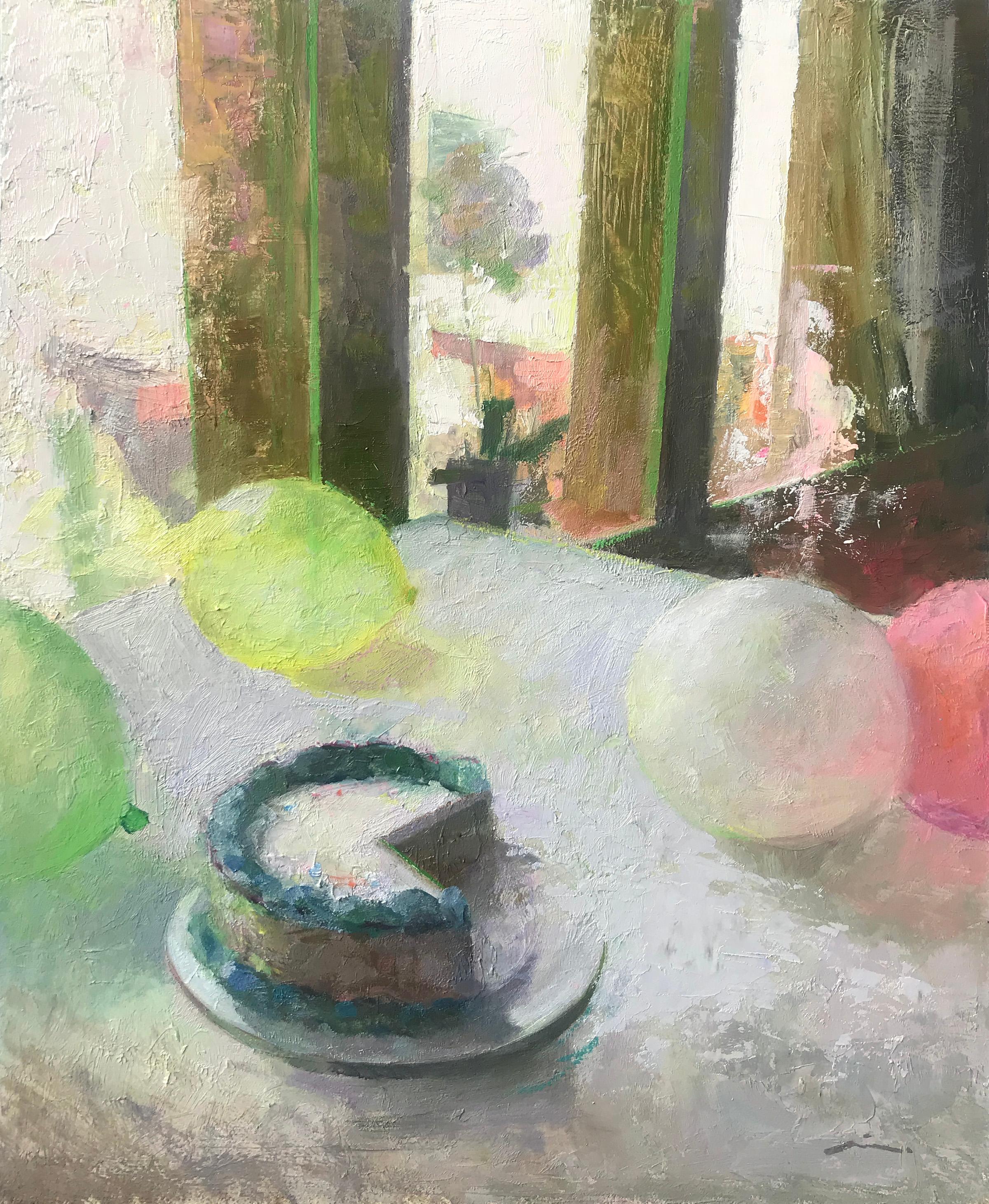 Figurative Painting de Mia Bergeron - "Convincente", Pintura al óleo