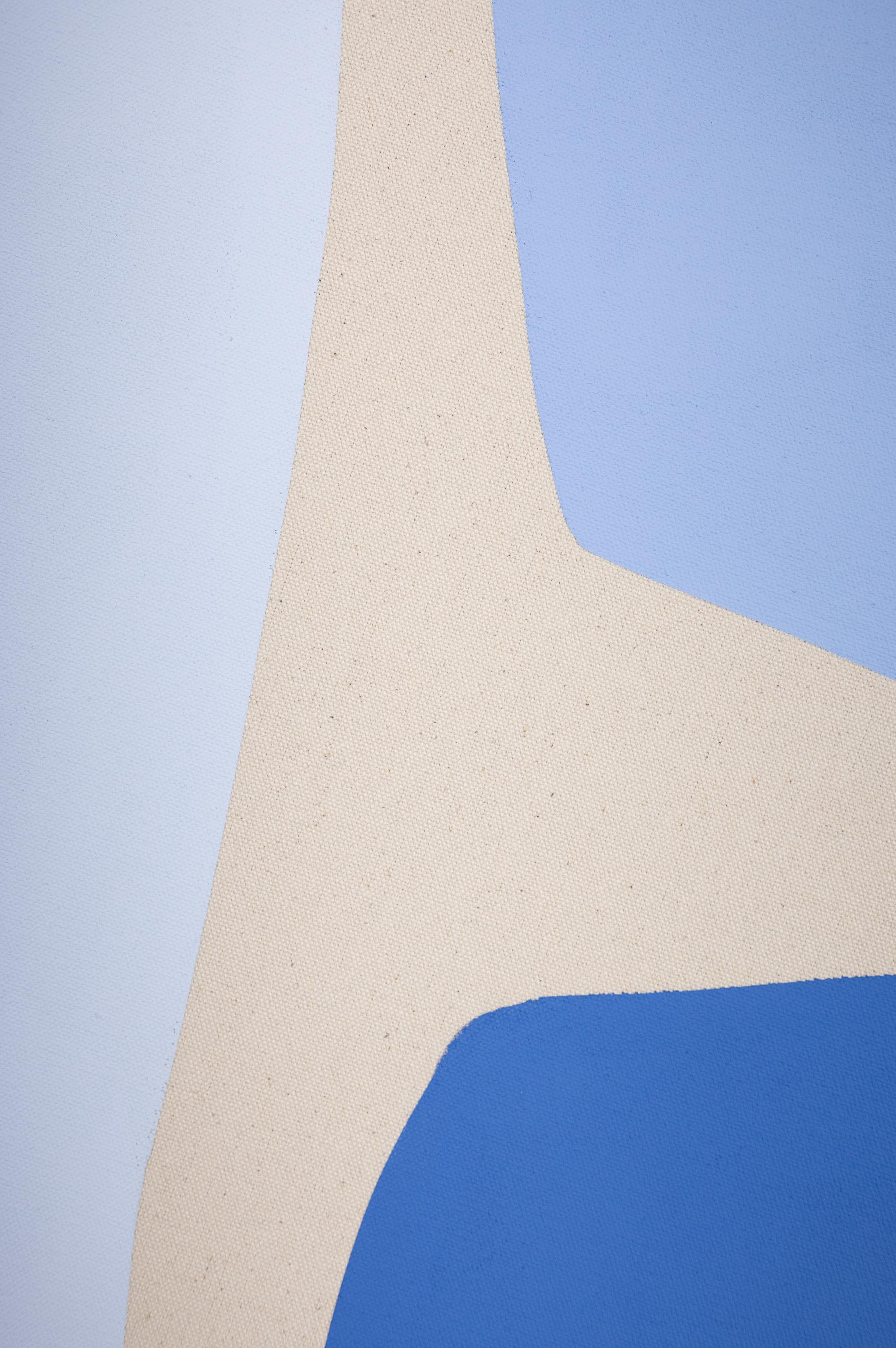 Azzurro – Painting von Mia Farrington