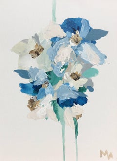 'A Bundle of Seedlings No. 5' Petite Contemporary Floral Painting