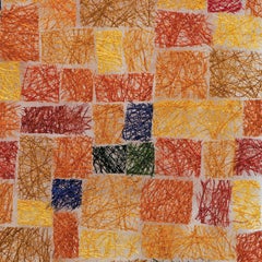 Carte de la zone chaude, sculpture murale en textile contemporaine de Mia Olsson