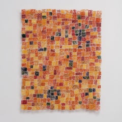 Map of Warm Area, Contemporary Textile Wall Sculpture by Mia Olsson