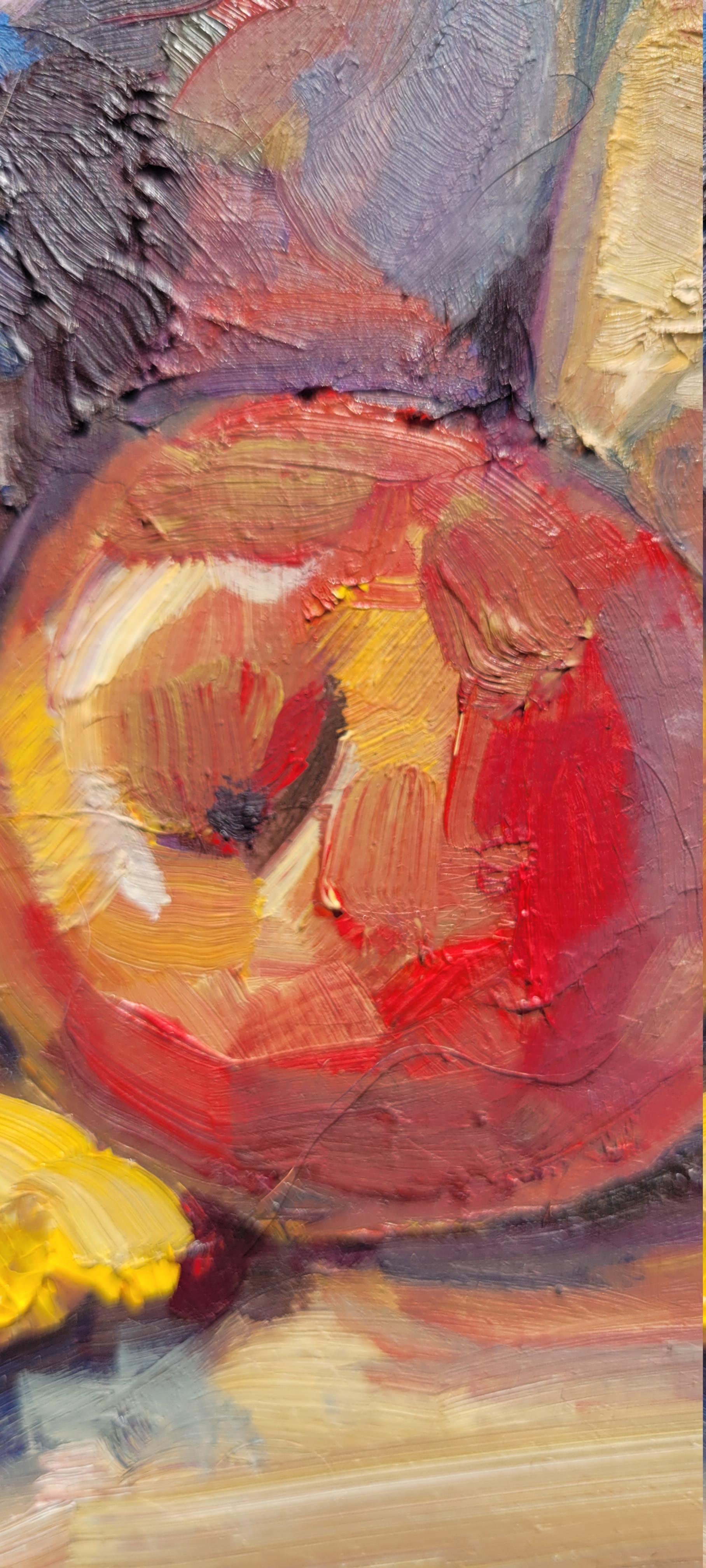 Vieja tetera, Bodegón, Pintura al óleo, Impasto, Lienzo sobre tabla, Vertical en venta 1