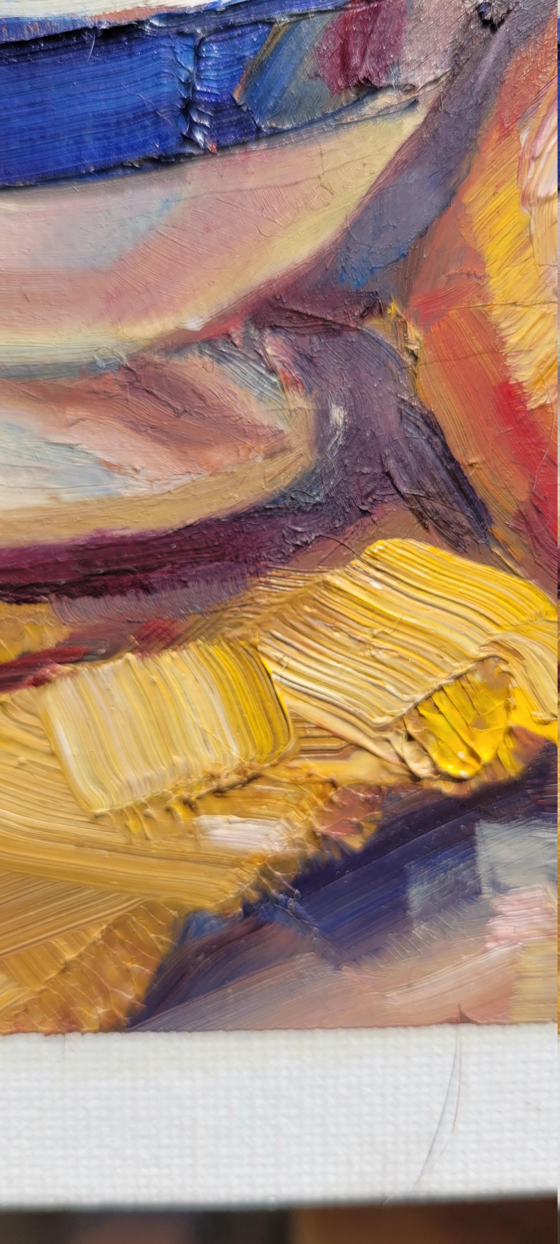 Vieja tetera, Bodegón, Pintura al óleo, Impasto, Lienzo sobre tabla, Vertical en venta 2