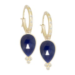 Mia Small Blue Sapphire 18 Karat Gold Earrings