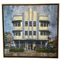 Miami Art Deco District Painting #1 by Eric Alfaro