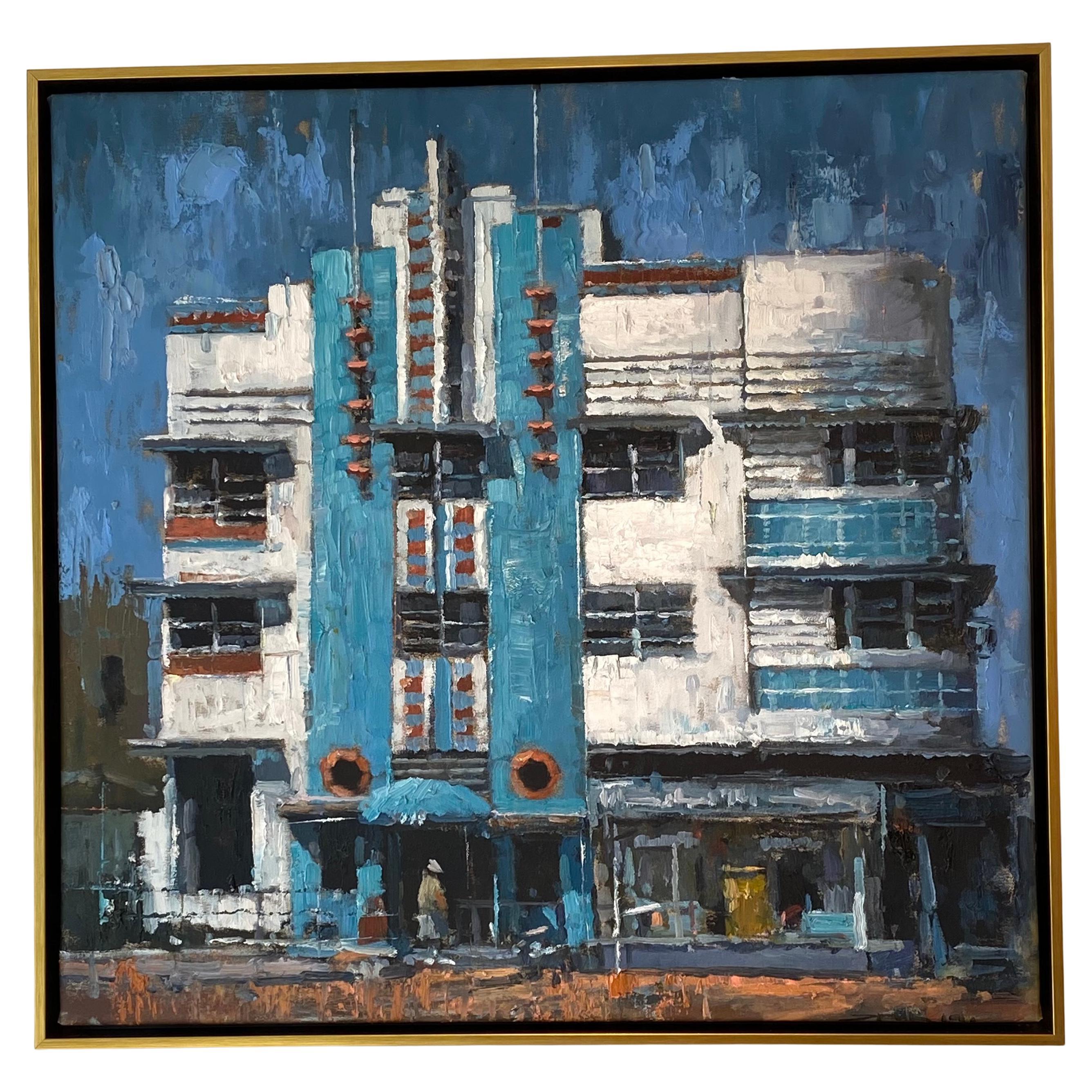 Miami Art Deco District Painting #2 by Eric Alfaro