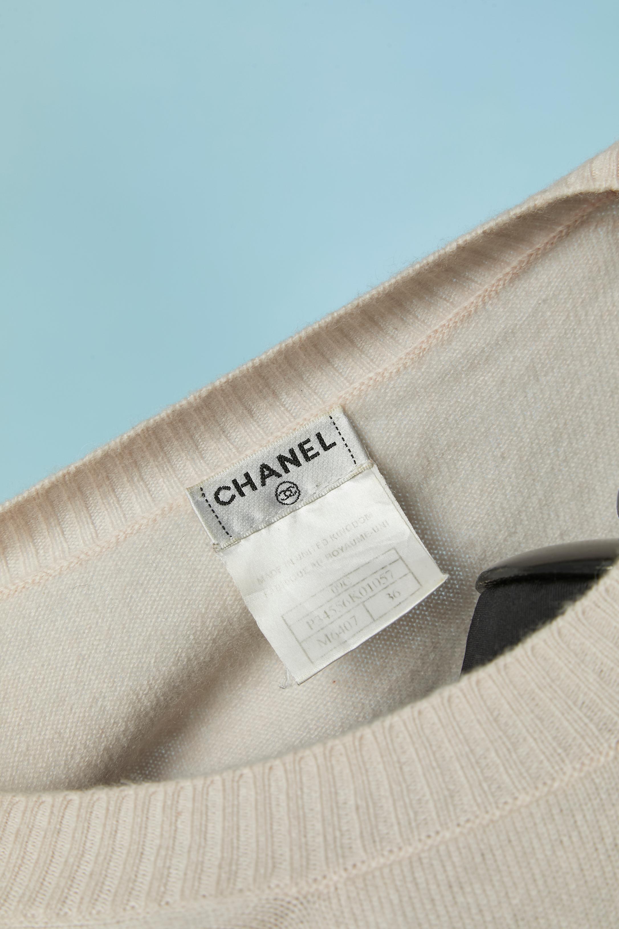 Women's Miami Cruise cashmere jacquard short sleeve sweater CHANEL 2009 For Sale