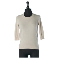 Miami Cruise cashmere jacquard short sleeve sweater CHANEL 2009