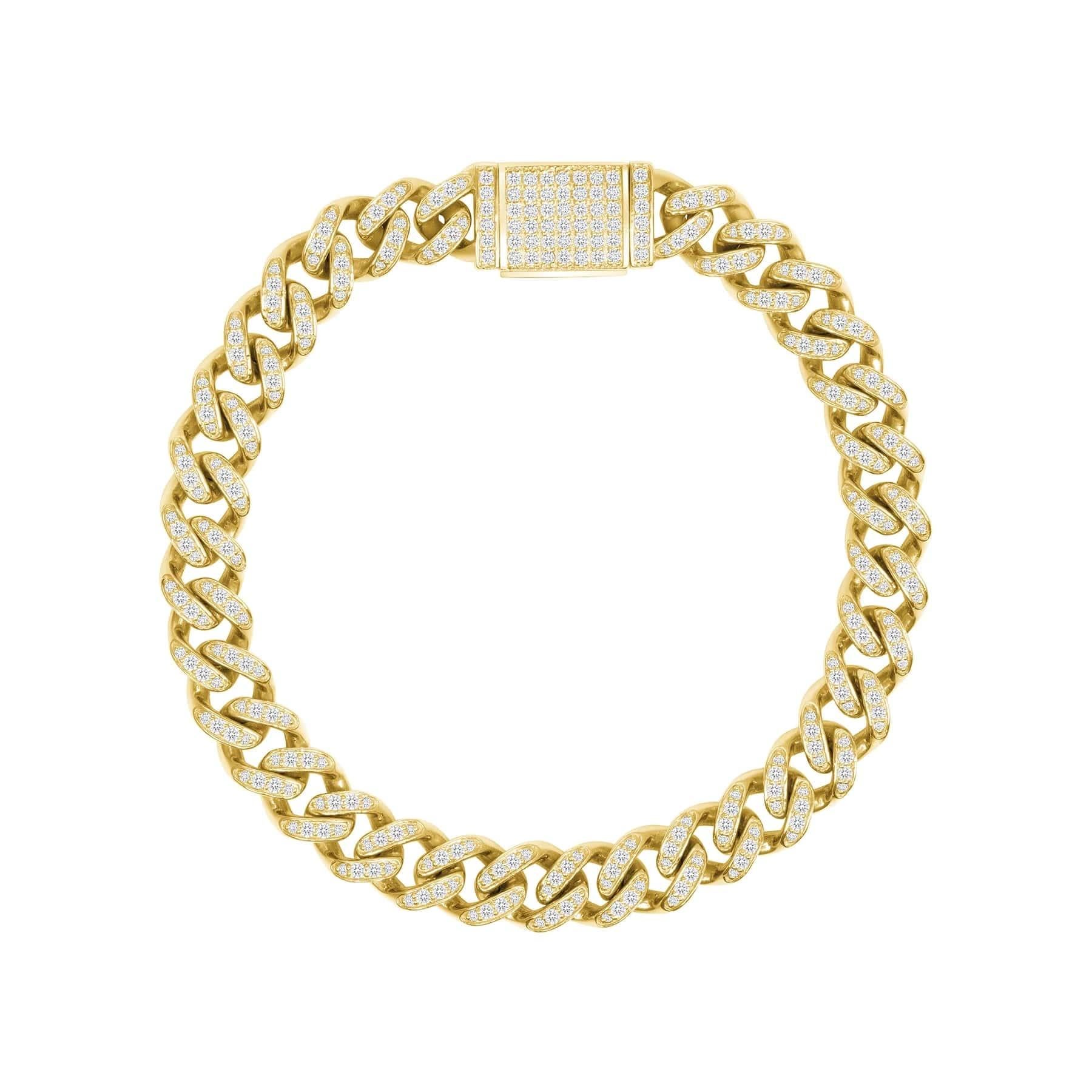 This diamond cuban bracelet compliments any outfit and shines in every setting.
 
Bracelet Information
Metal : 14k Gold
Color : White Gold, Yellow Gold, Rose Gold
Diamond Cut : Round 
Diamond Carats : 2ttcw
Diamond Clarity : VS -SI
Diamond Color :