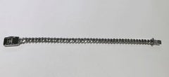 Miami Diamond Cuban Women Bracelet in 10k white gold