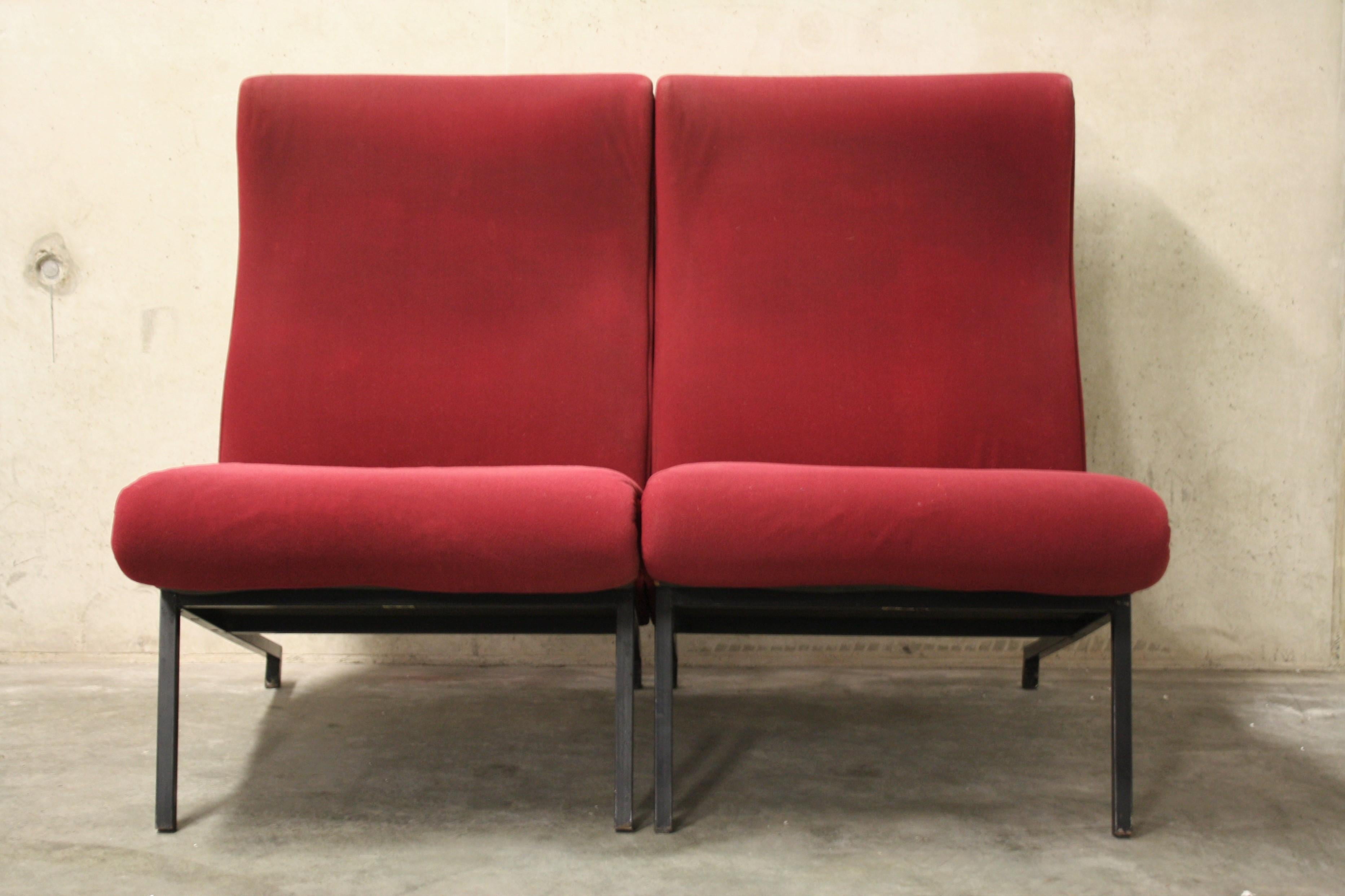Mid-Century Modern Miami Easychair by P. Guariche for Meurop, 1950s