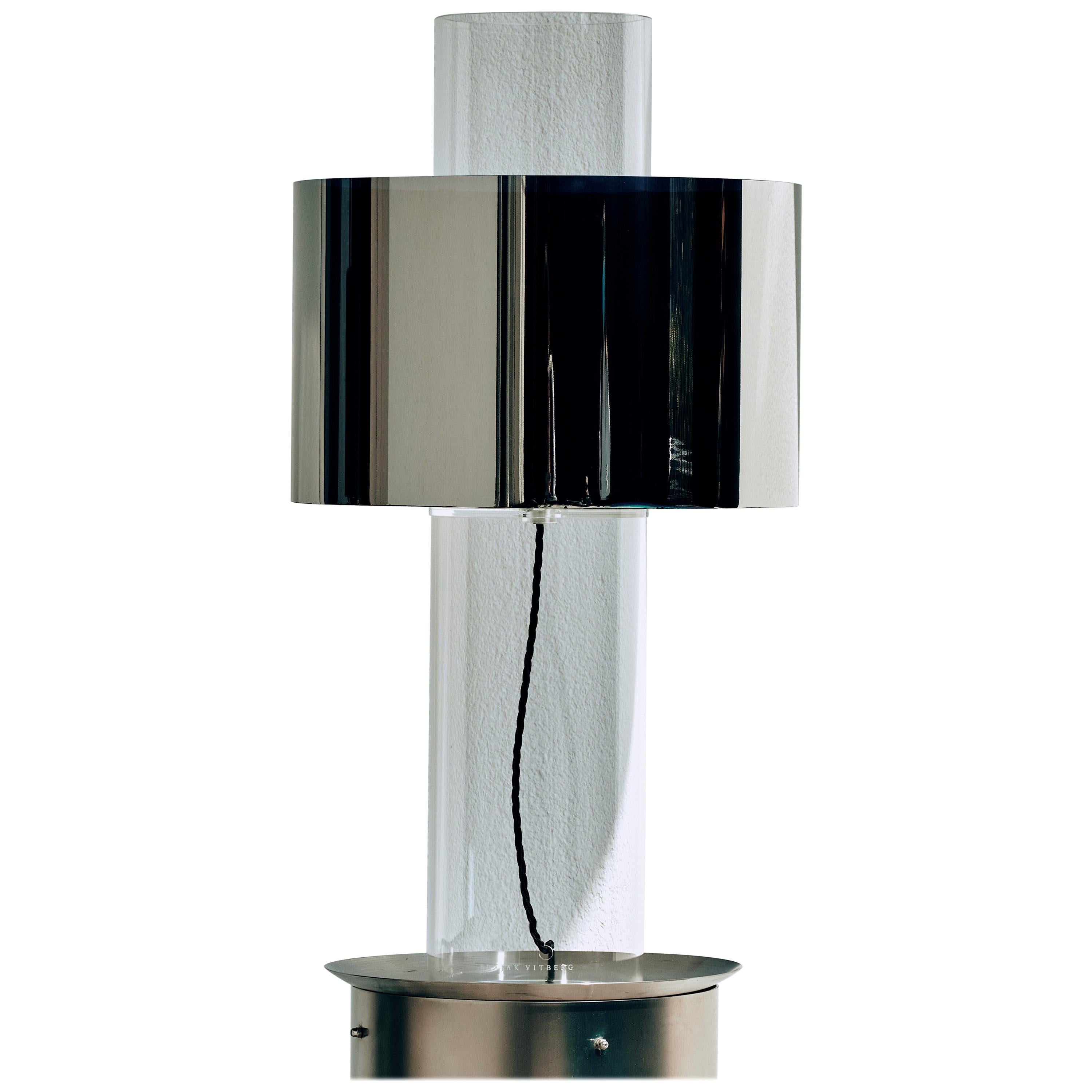 Miami Floating Silver Table Lamp by Brajak Vitberg