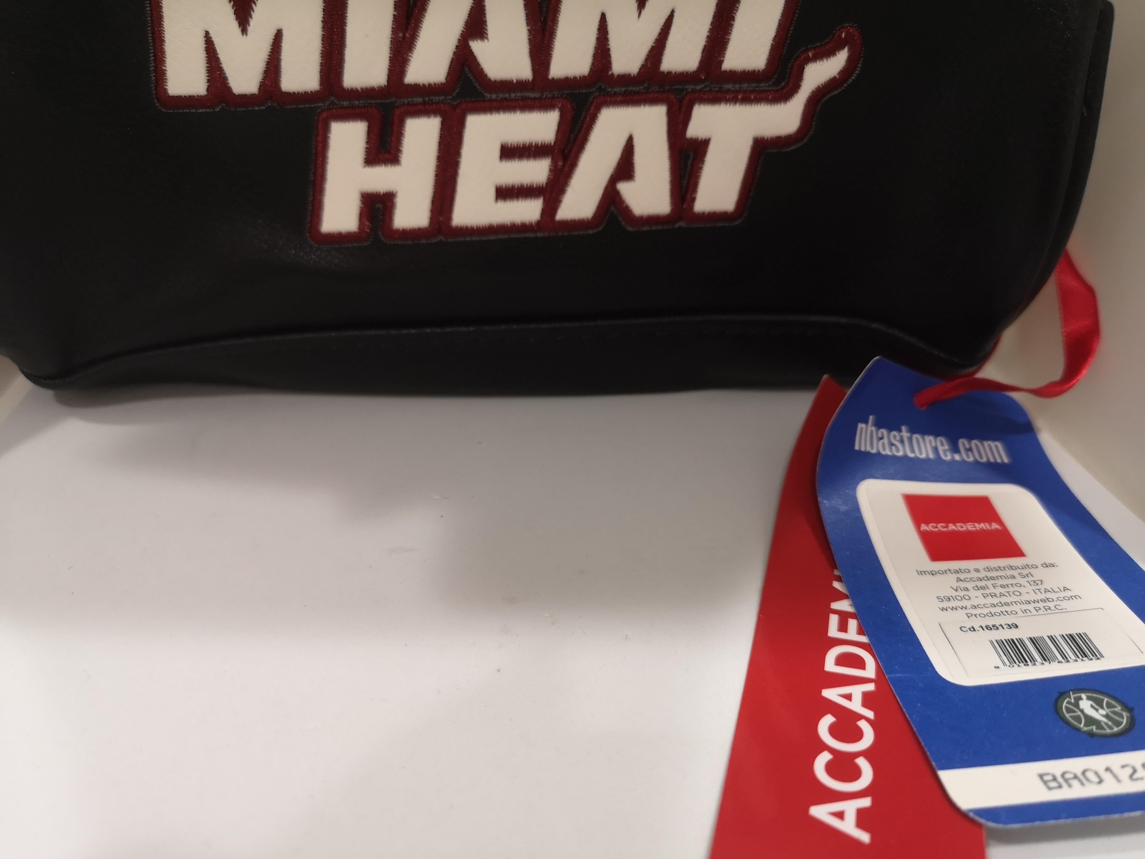 Black Miami Heat NBA Unworn clutch handle bag