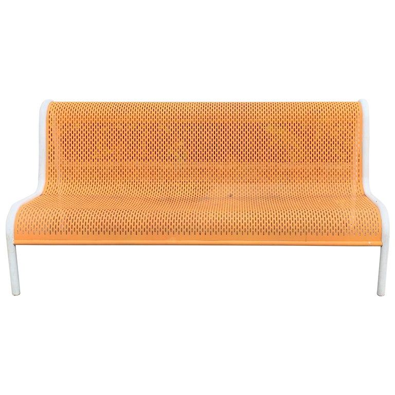 Miami Modern Wrought Iron Sculptural Long Bench For Sale At 1stdibs