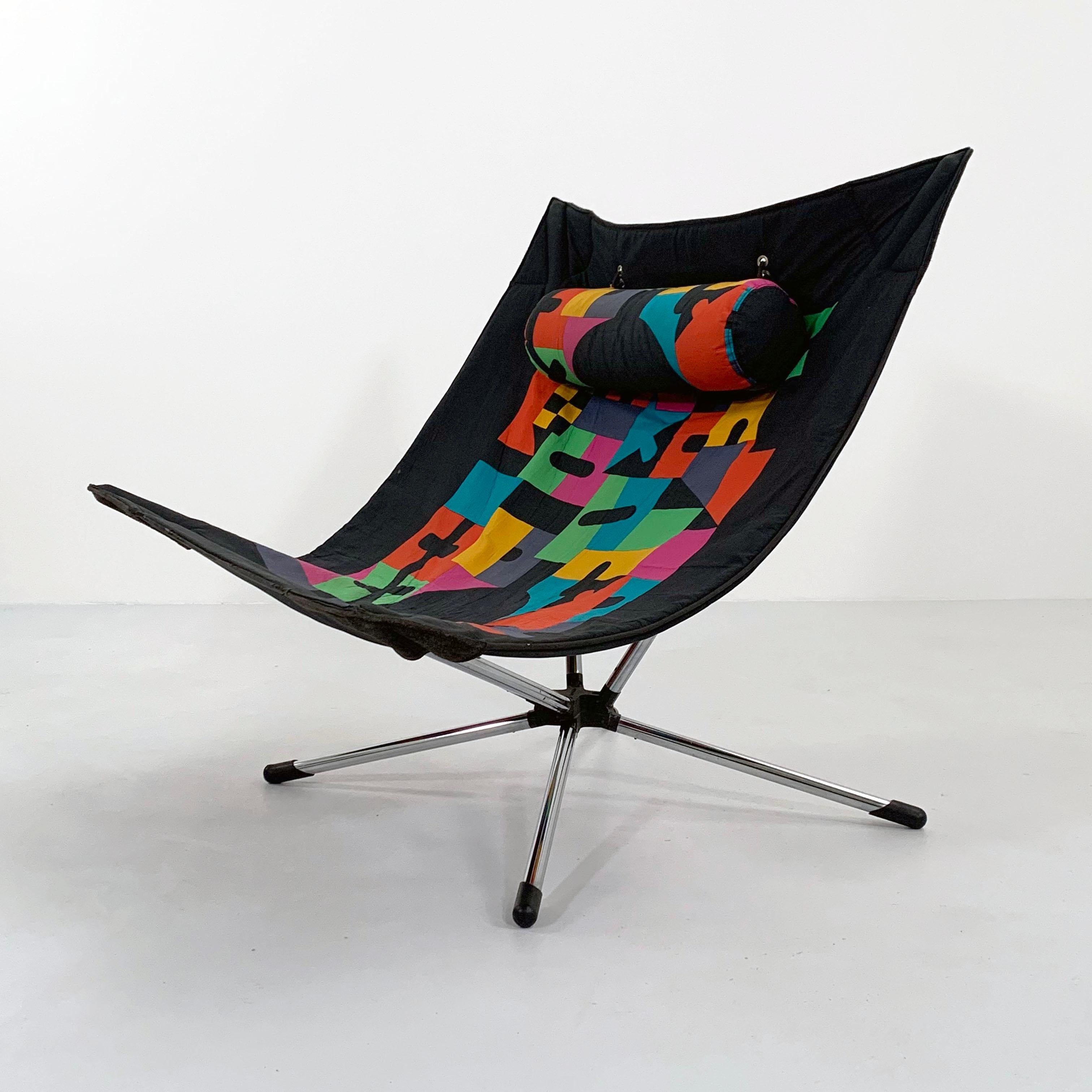 Miamina Chair by Alberto Salviati & Ambrogio Tresoldi for Saporiti, 1980s In Good Condition In Ixelles, Bruxelles