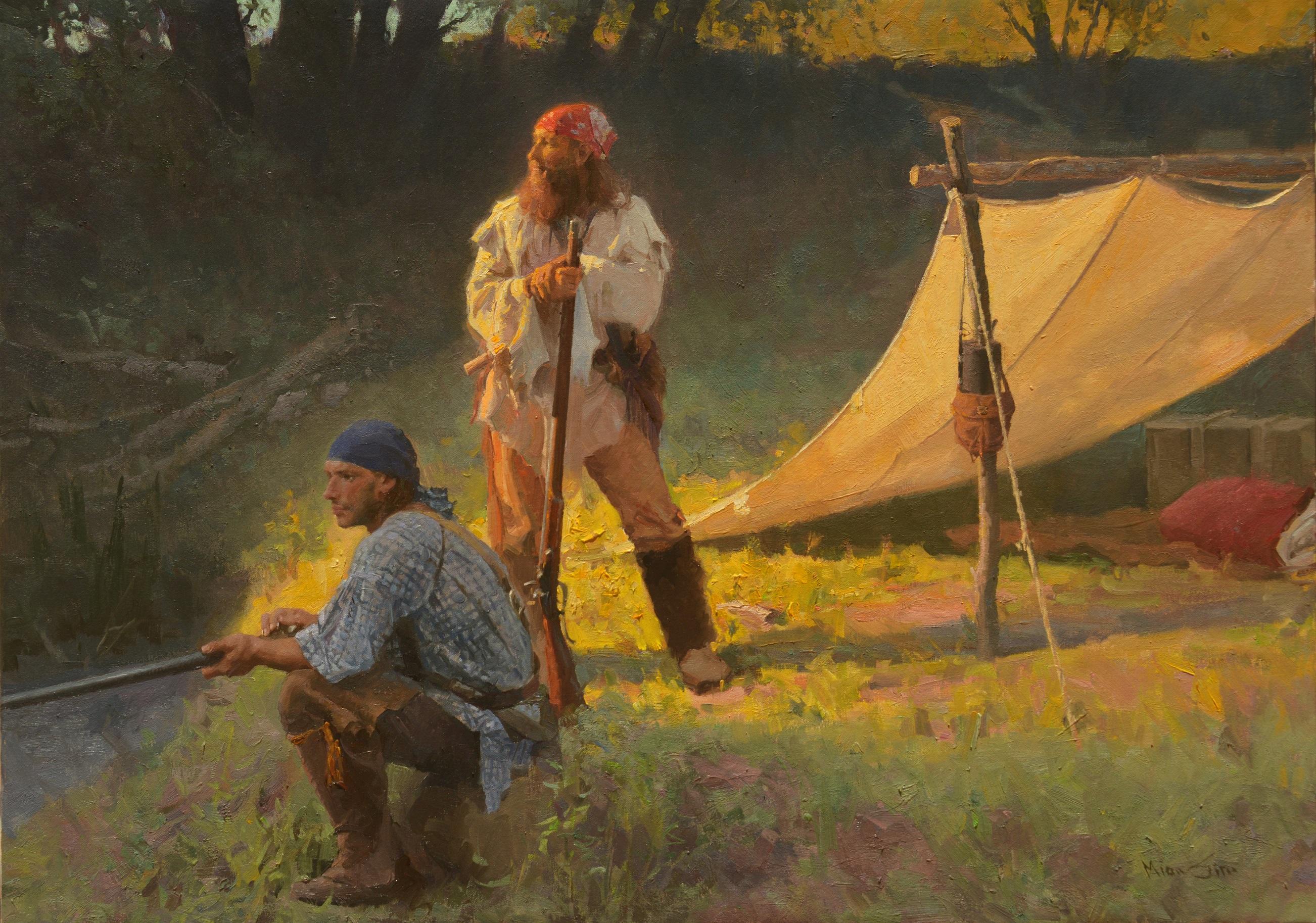 Figurative Painting de Mian Situ - Listo para un nuevo día