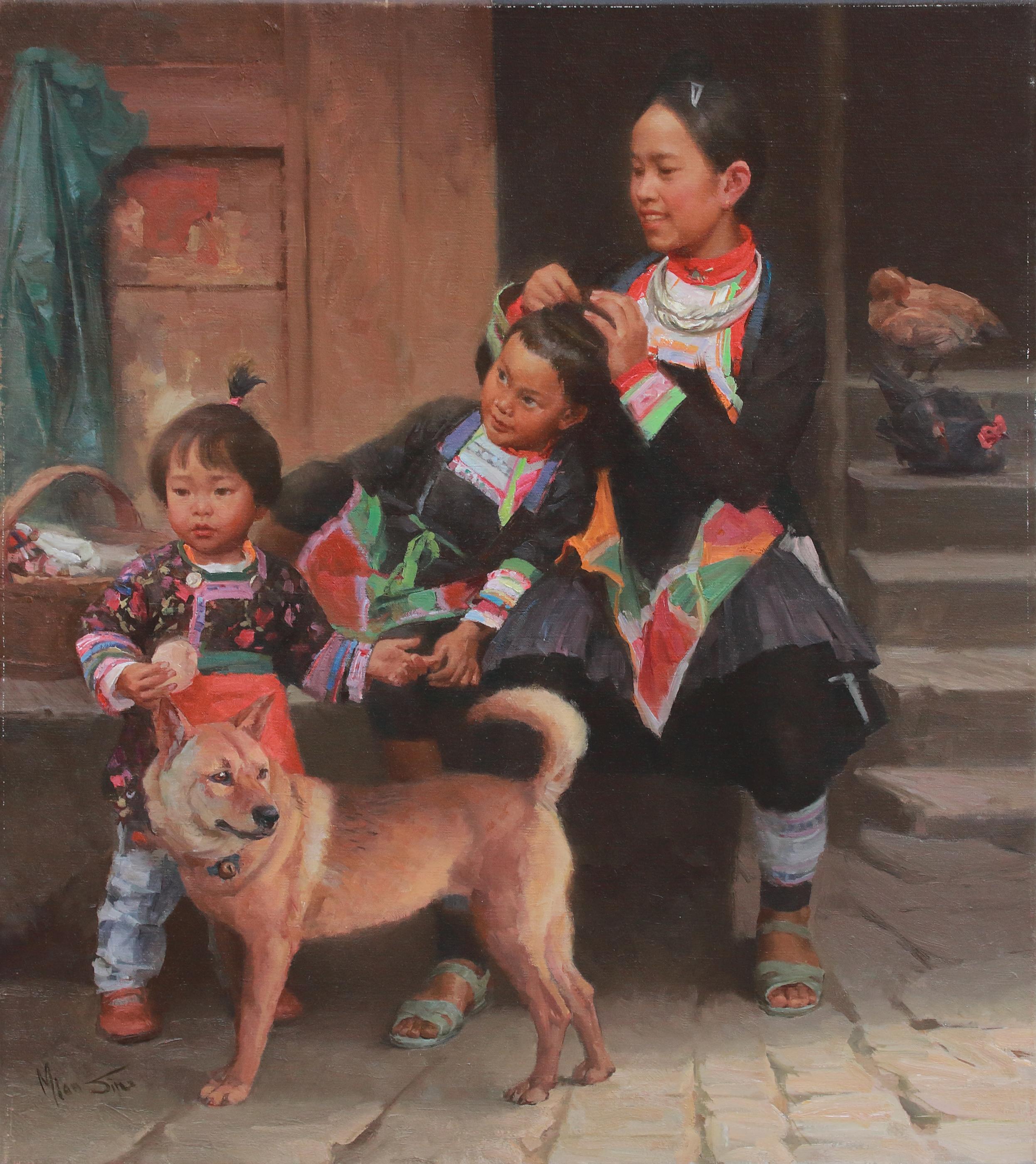 Tempo con la mamma - Painting di Mian Situ